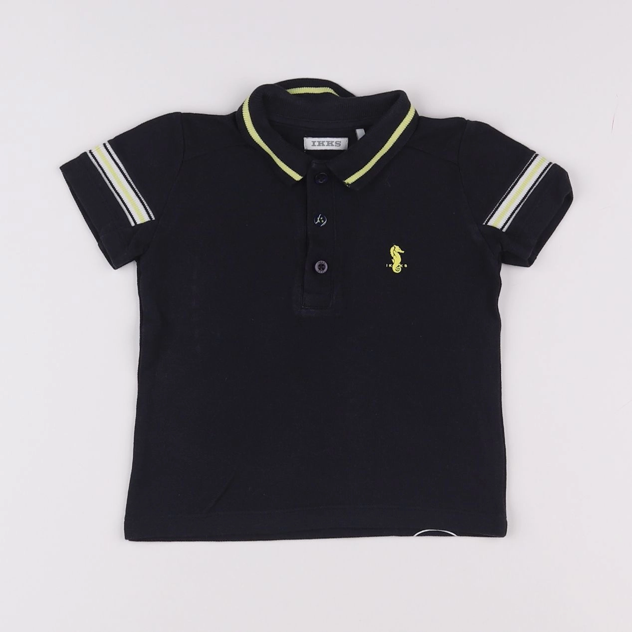 IKKS - polo bleu - 12 mois