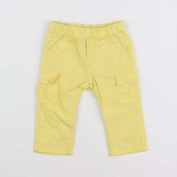 Vertbaudet - pantalon jaune - 6 mois