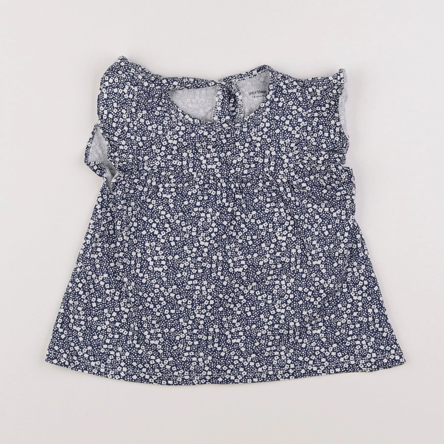 Vertbaudet - tee-shirt bleu - 18 mois