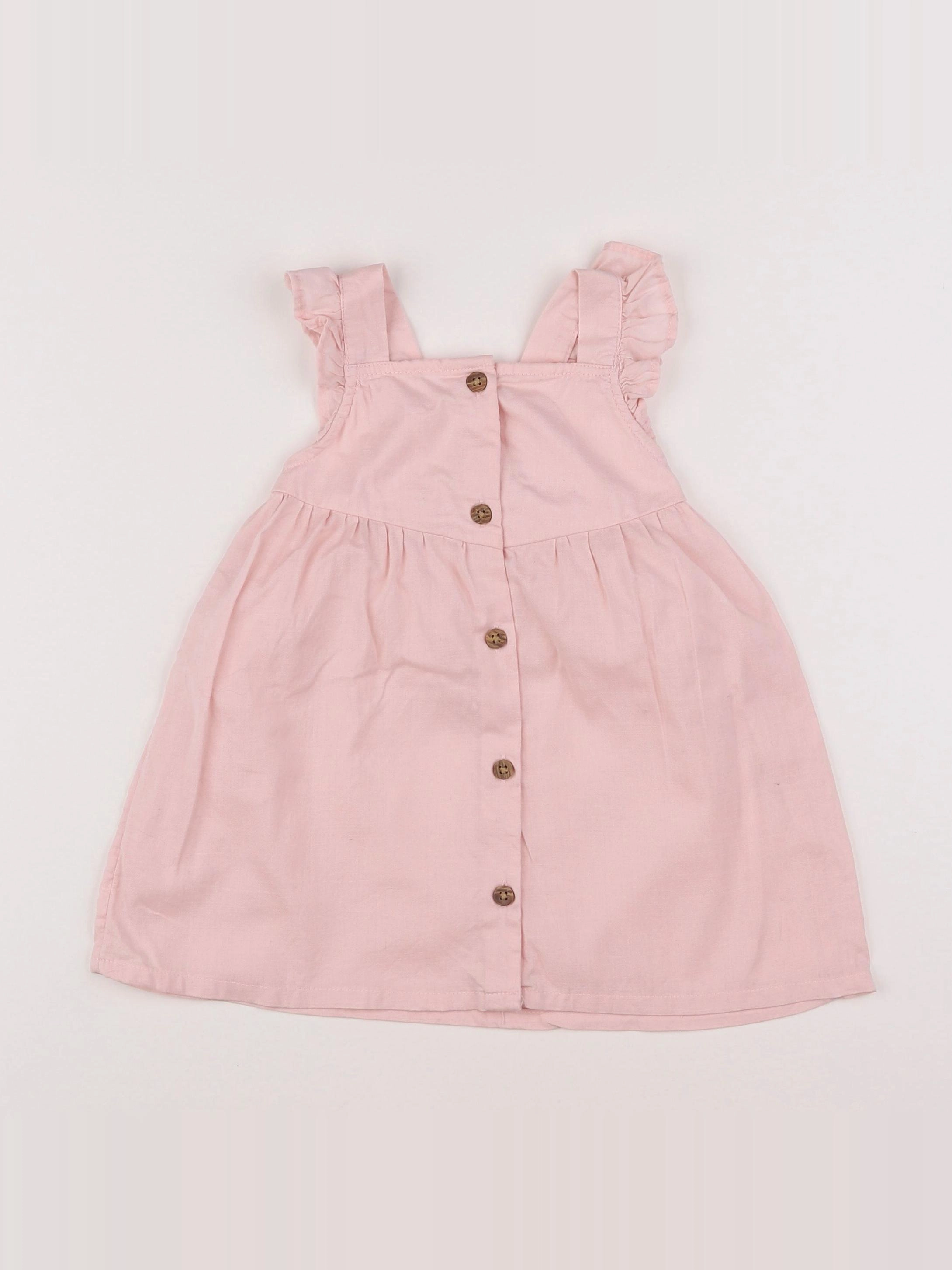 H&M - robe rose - 9/12 mois