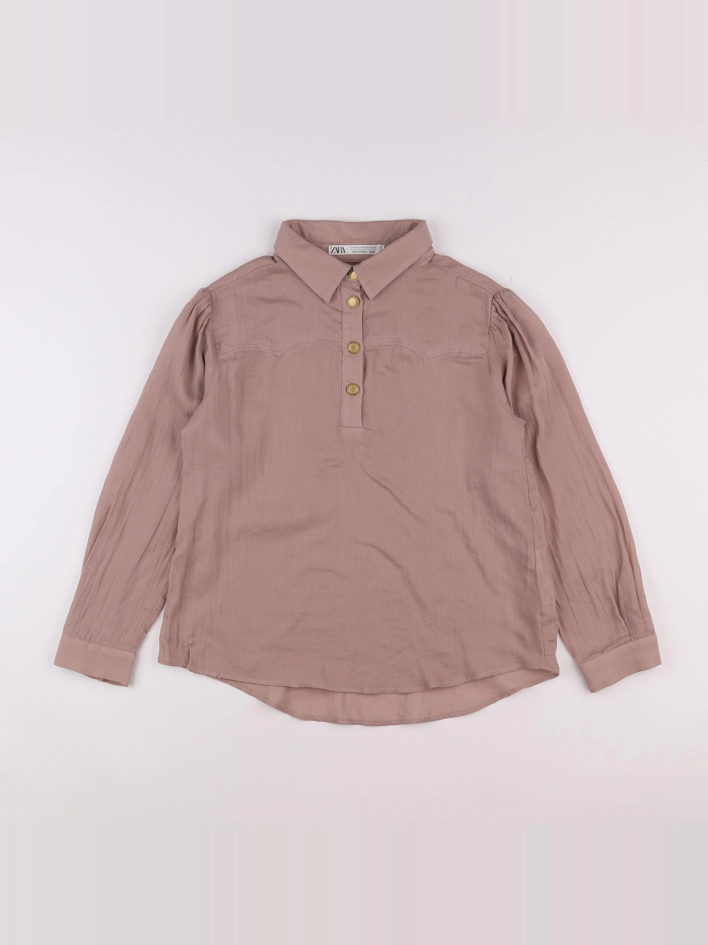 Zara - chemise beige - 11/12 ans