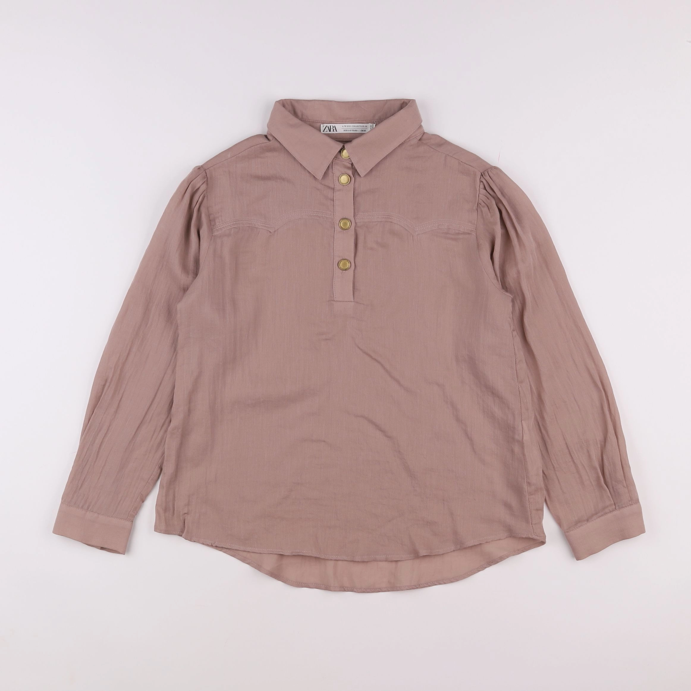 Zara - chemise beige - 11/12 ans