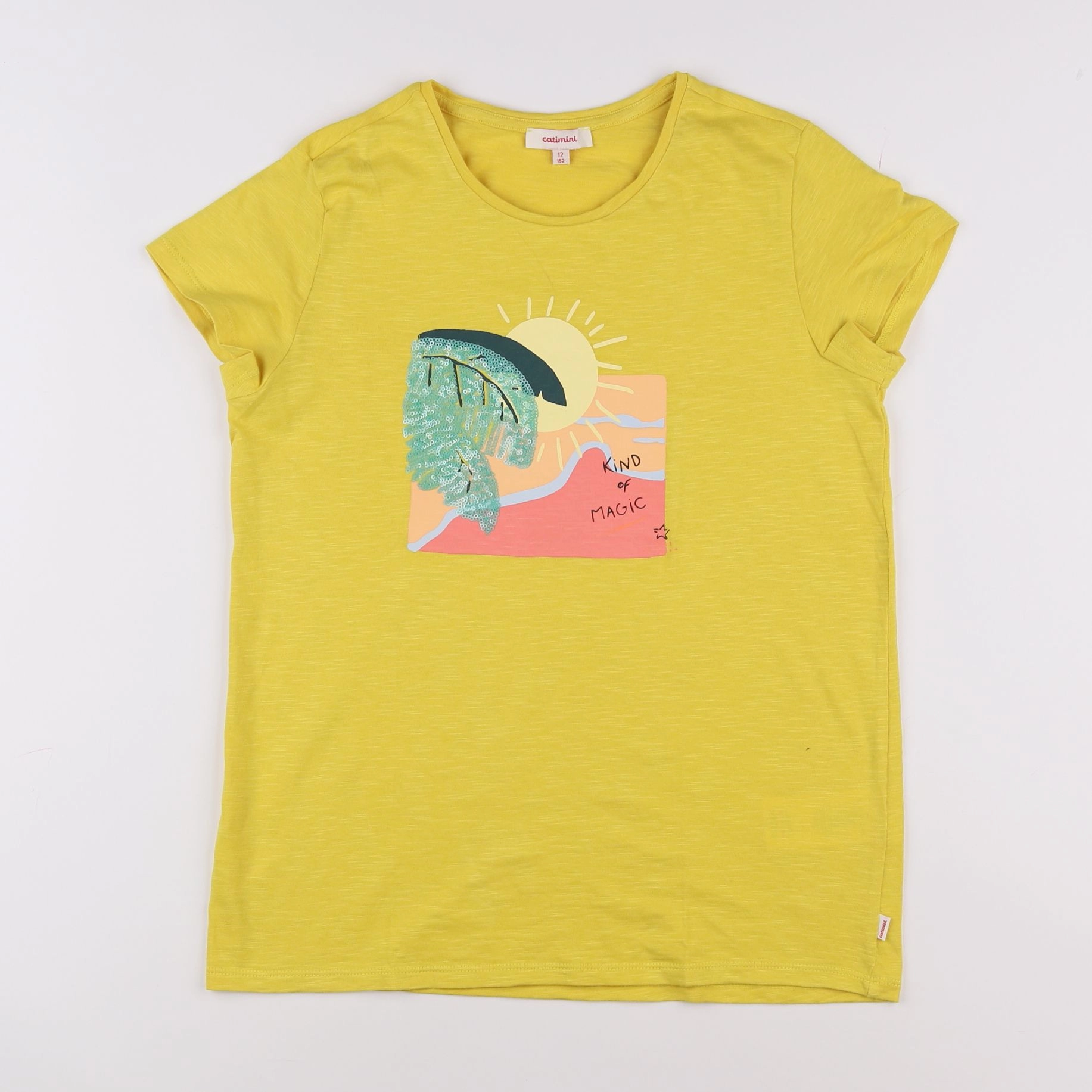 Catimini - tee-shirt jaune - 12 ans