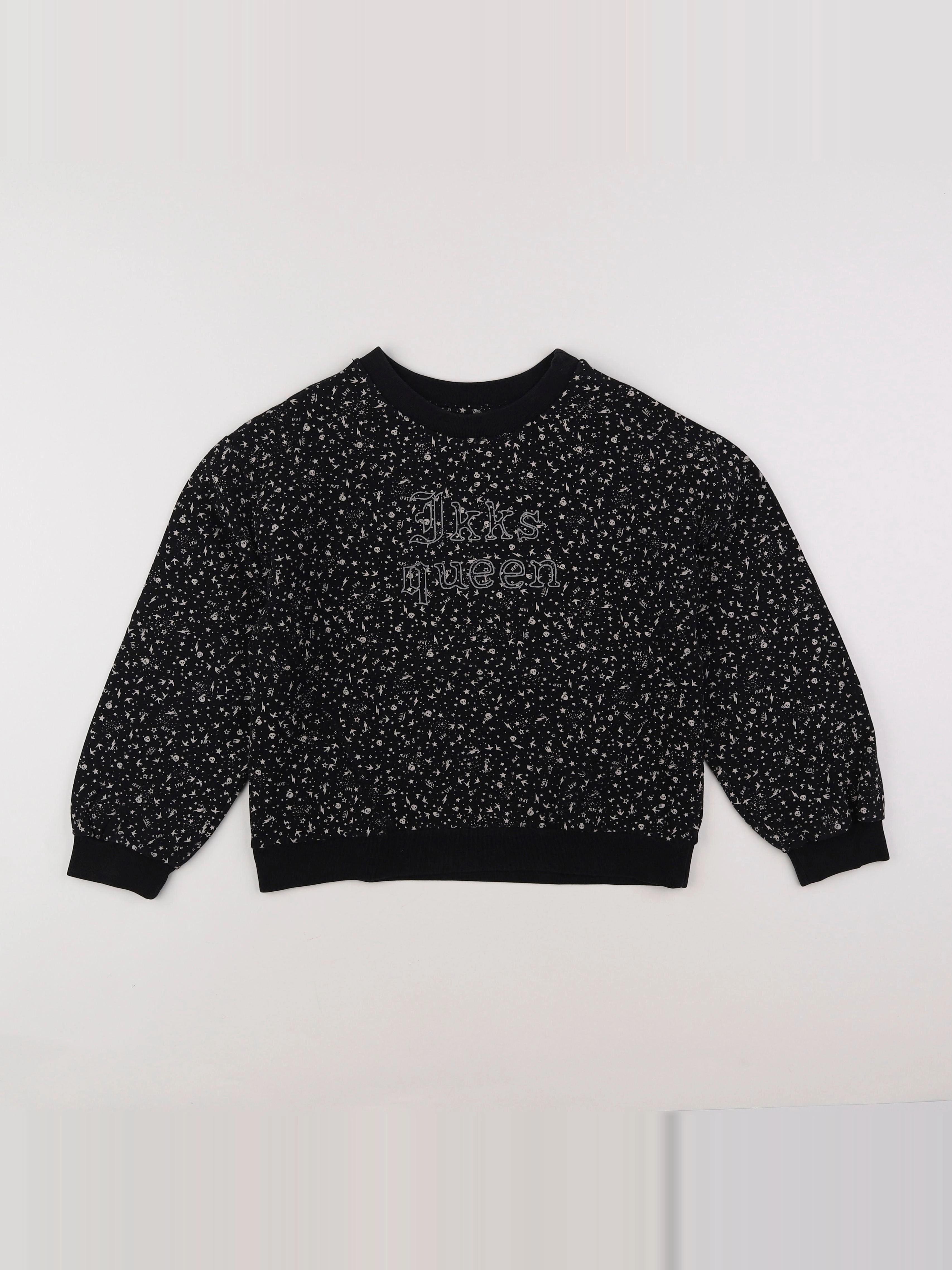 IKKS - sweat noir - 10 ans