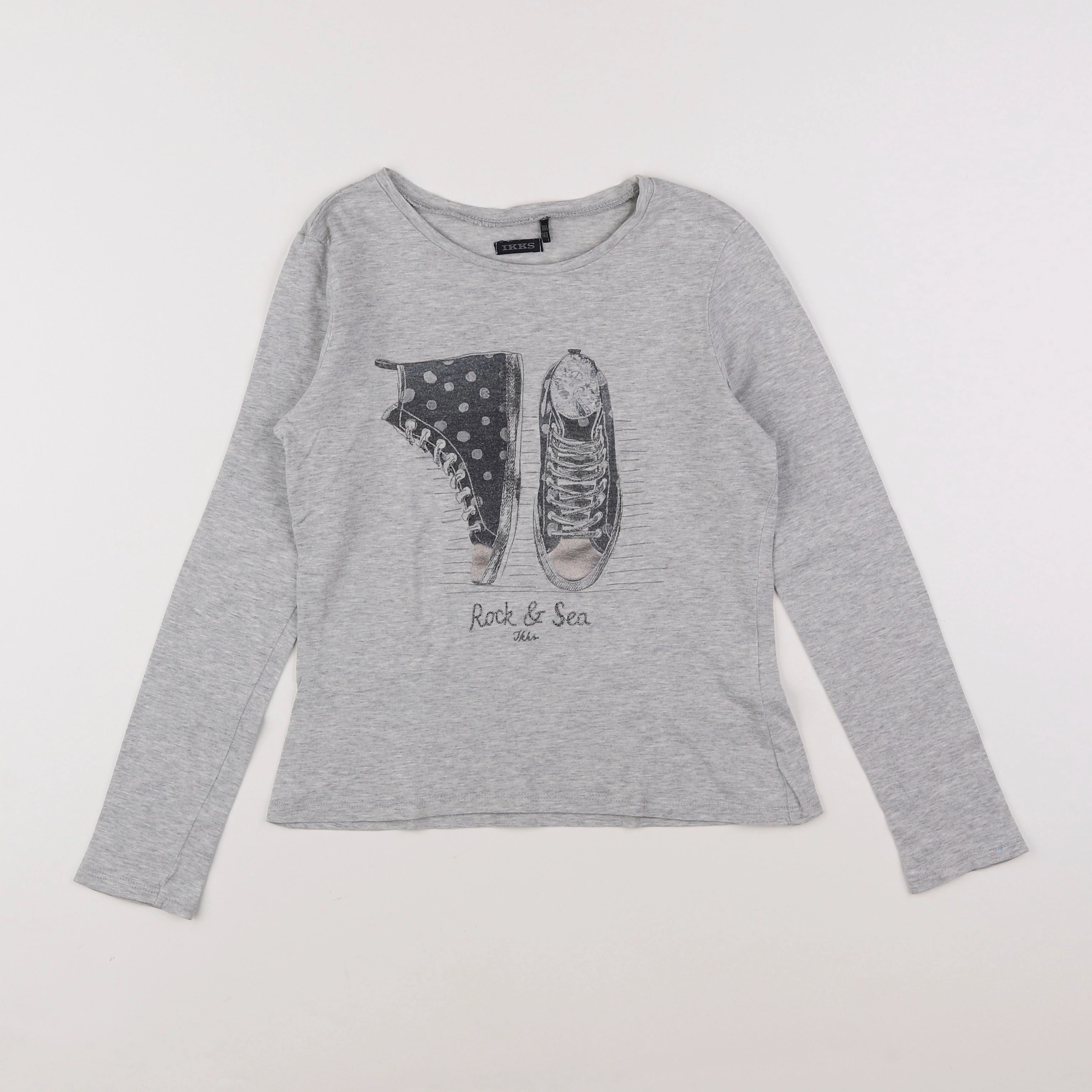 IKKS - tee-shirt gris - 10 ans
