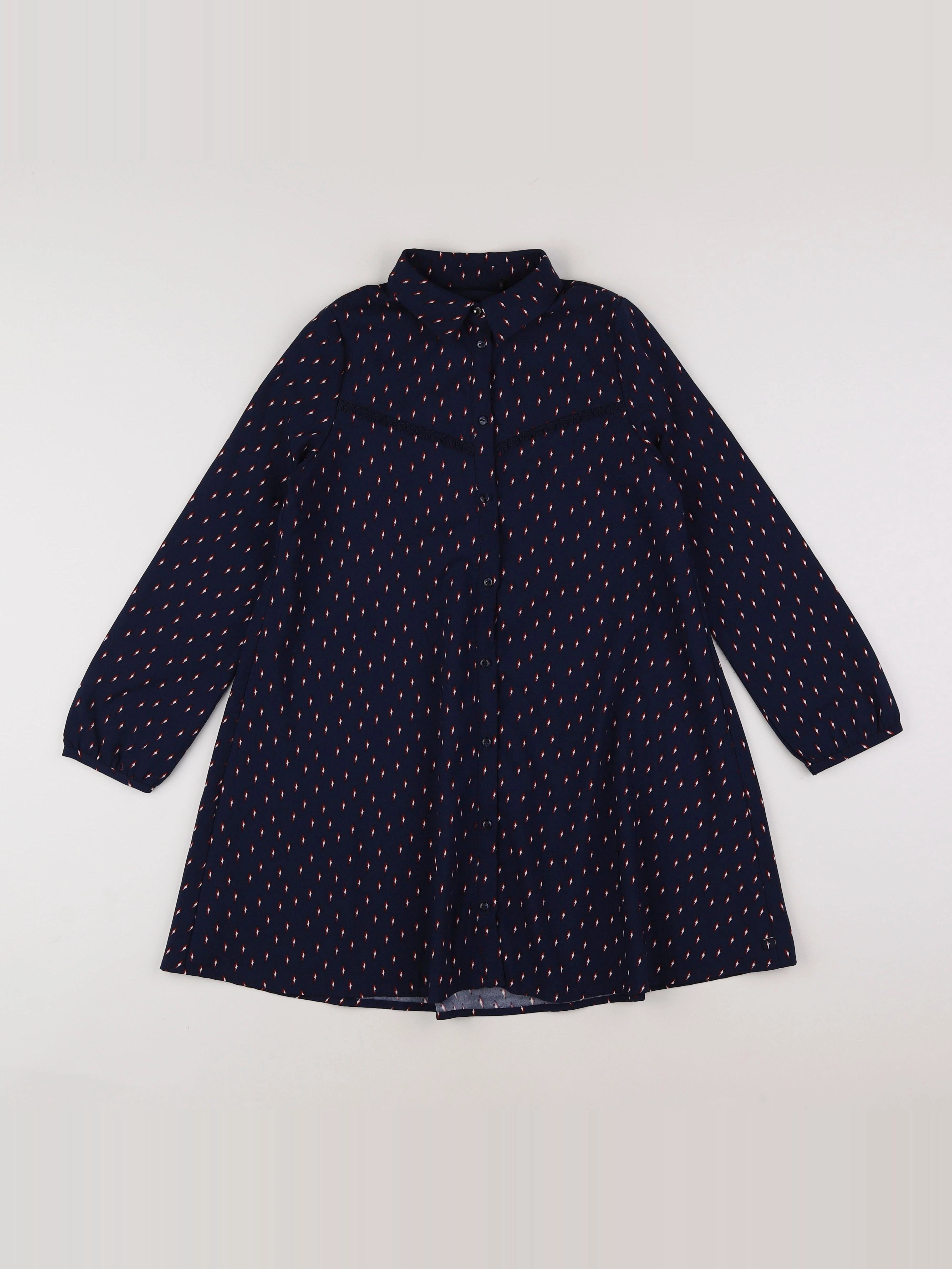 IKKS - robe bleu - 10 ans