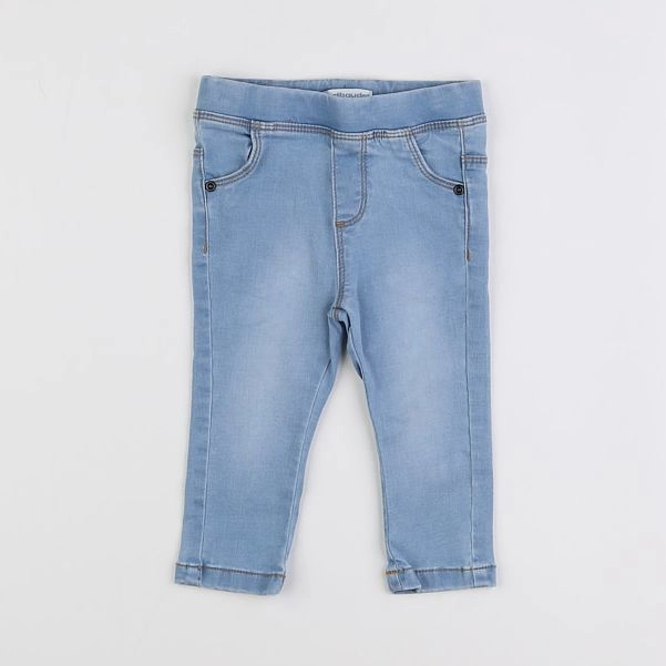 Vertbaudet - jegging bleu - 12 mois