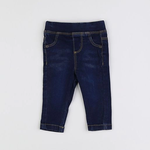 Vertbaudet - jegging bleu - 3 mois