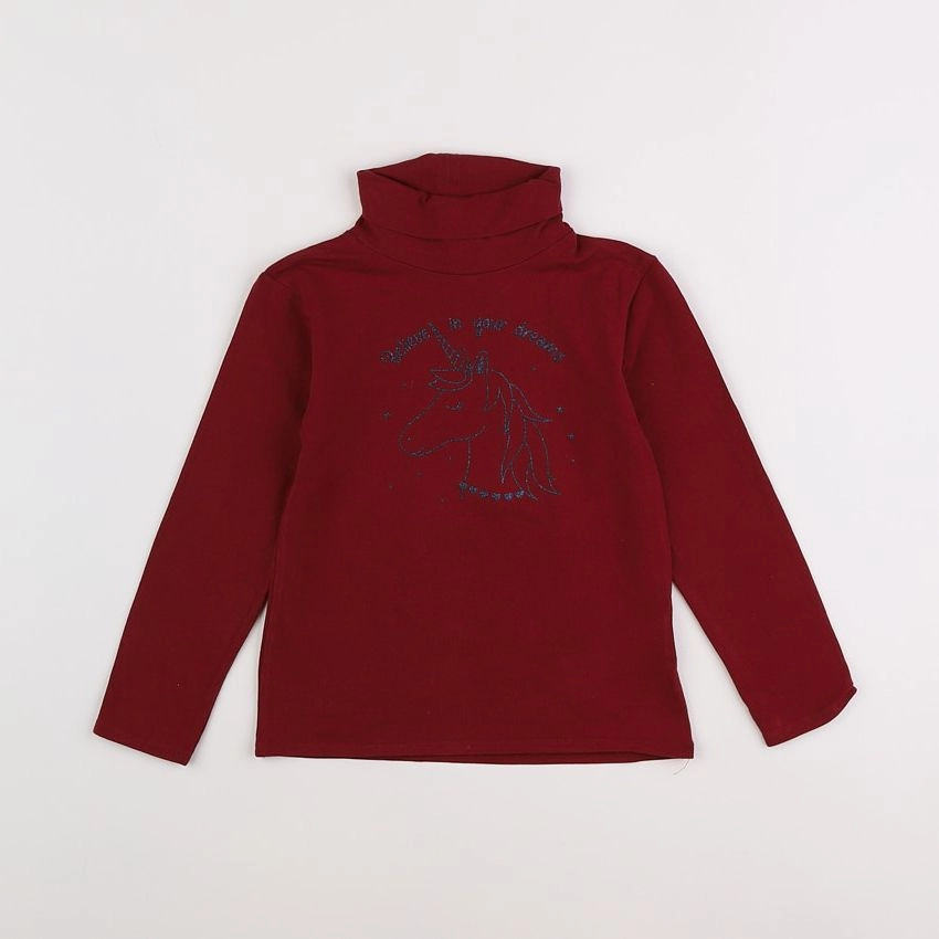 Vertbaudet - sous-pull rouge - 6 ans