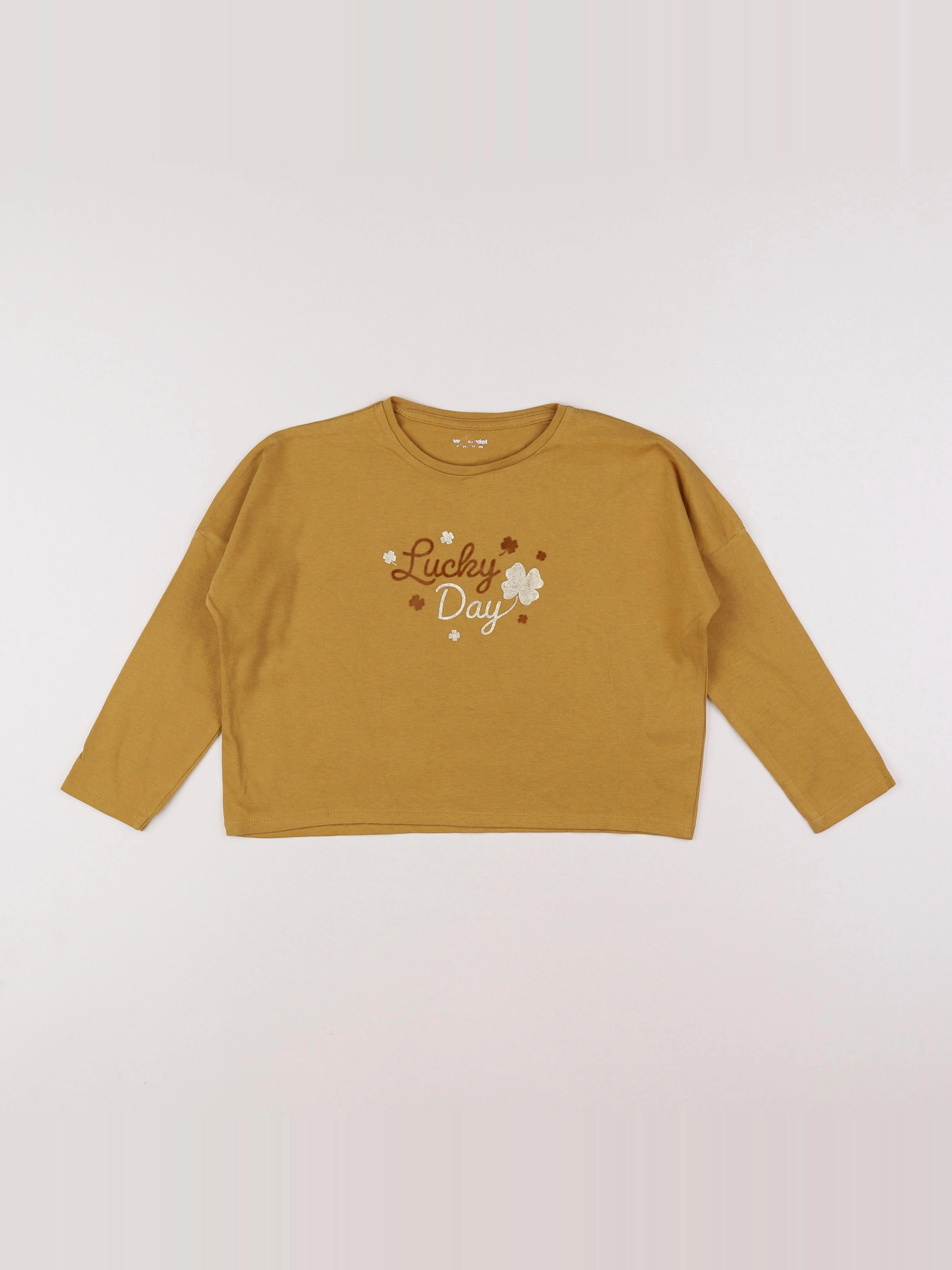 Vertbaudet - tee-shirt jaune - 4 ans