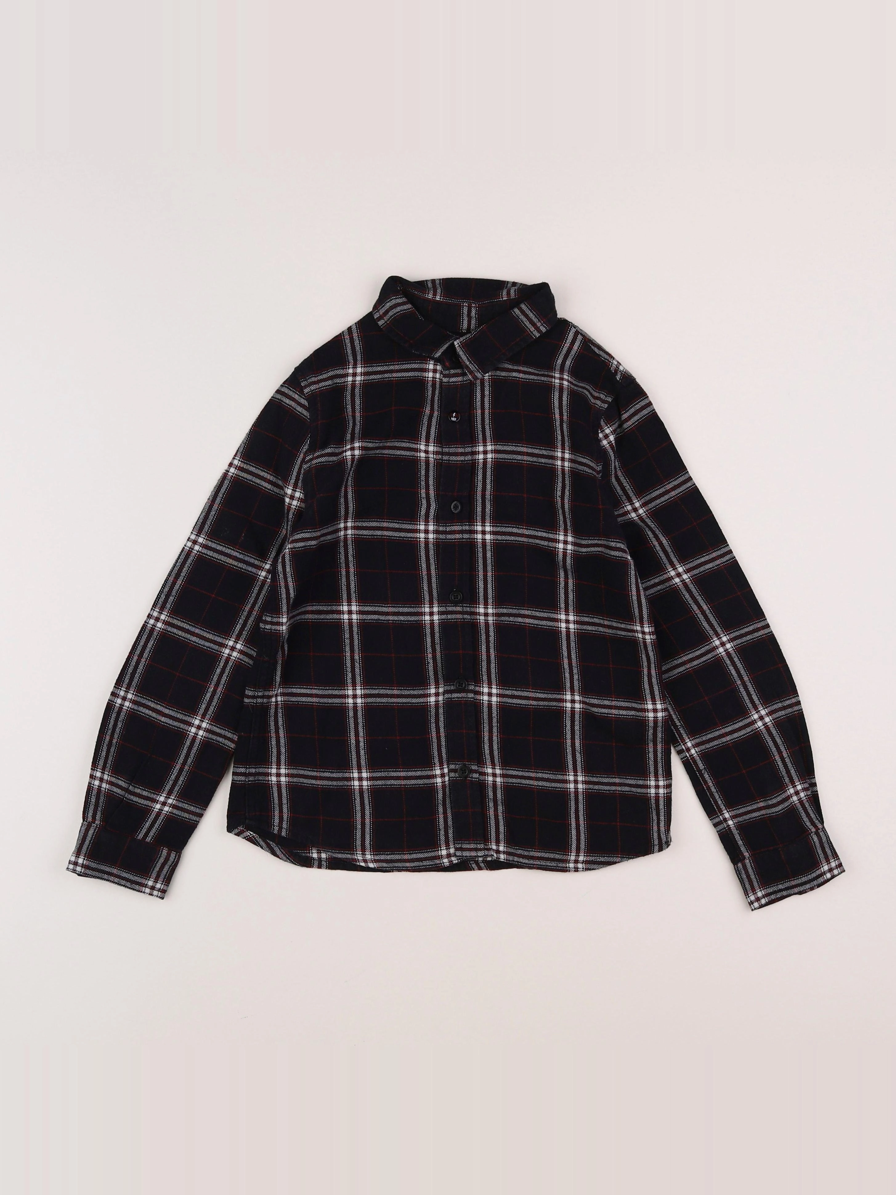 IKKS - chemise noir, rouge - 6 ans