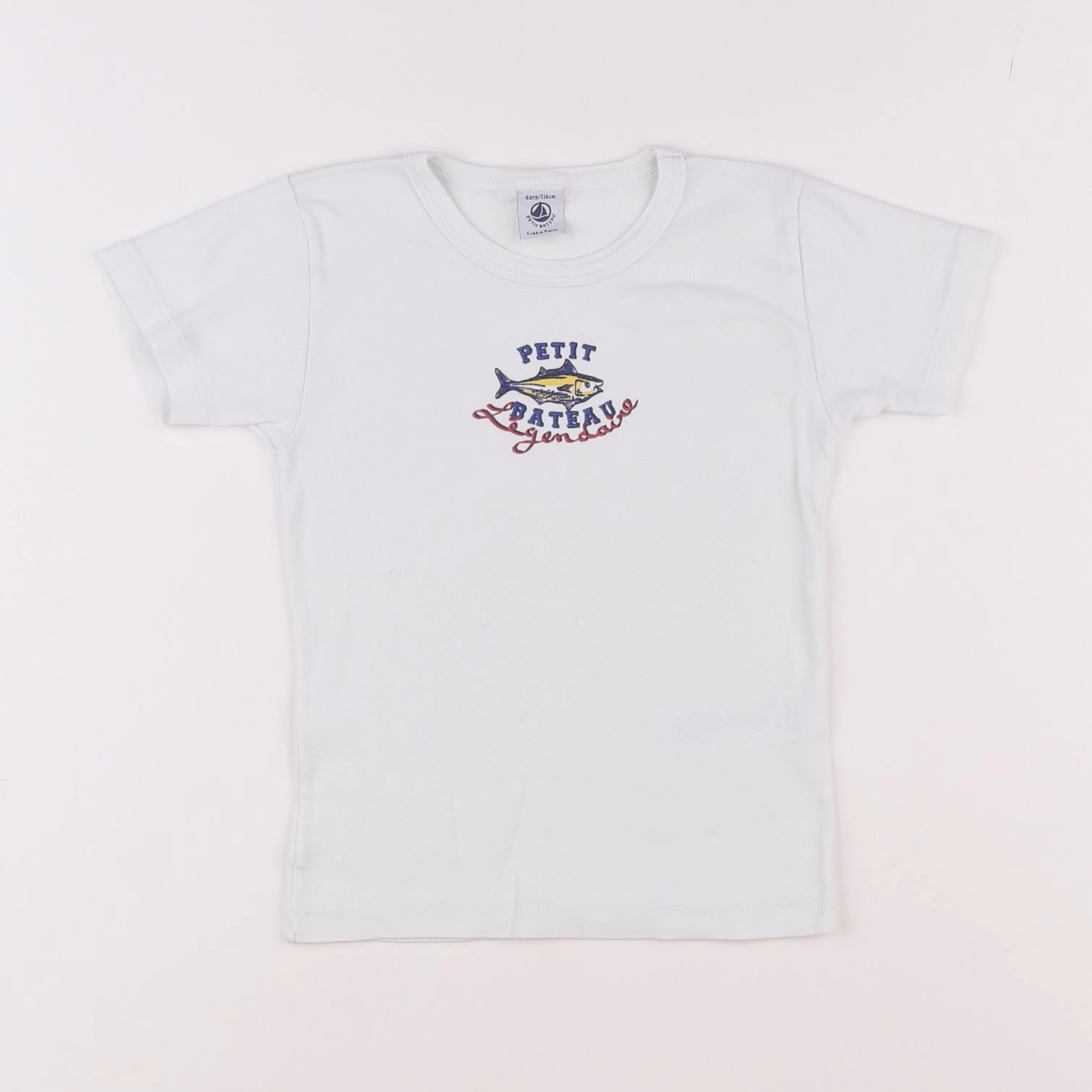 Petit Bateau - maillot de corps blanc - 6 ans