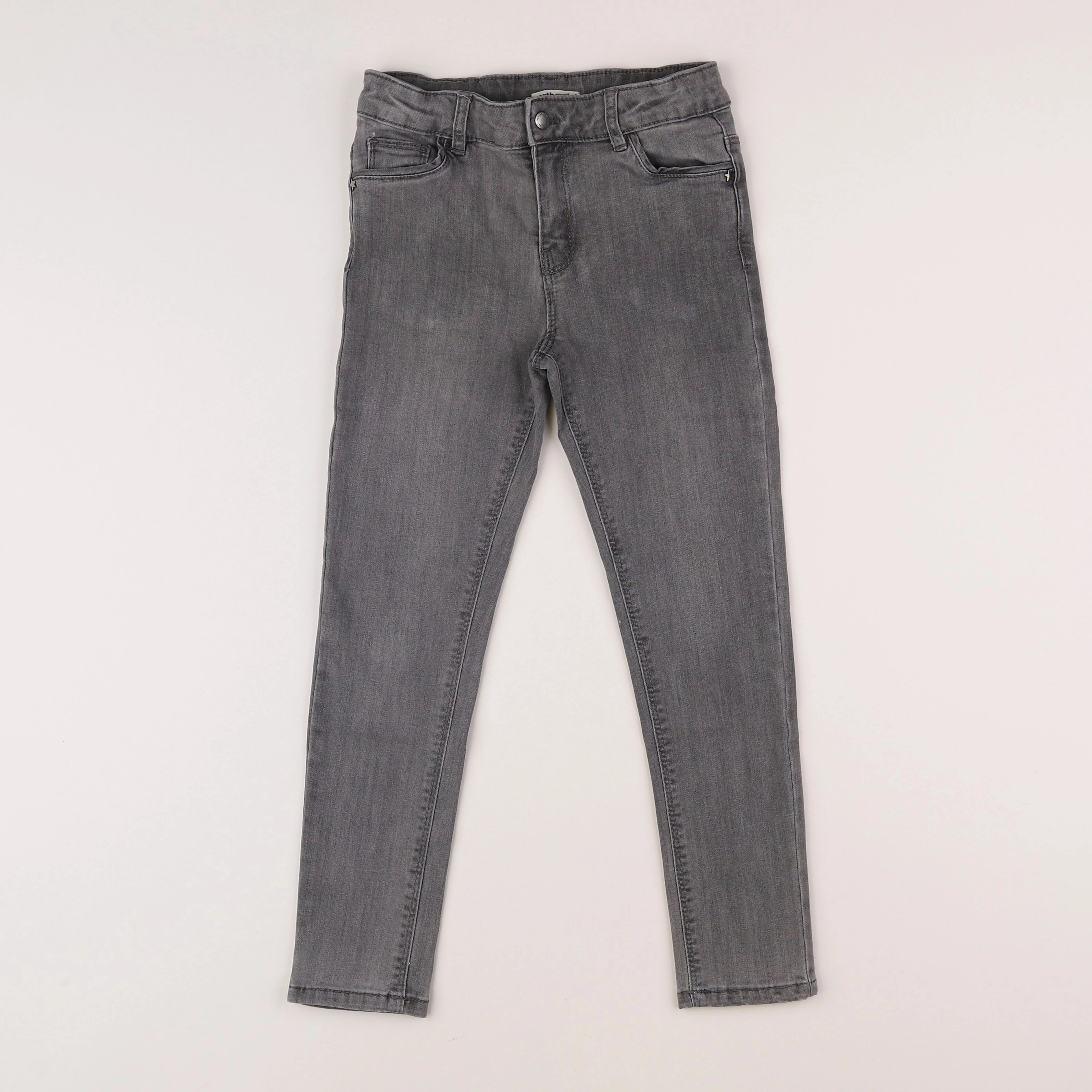 Vertbaudet - jean gris - 8 ans