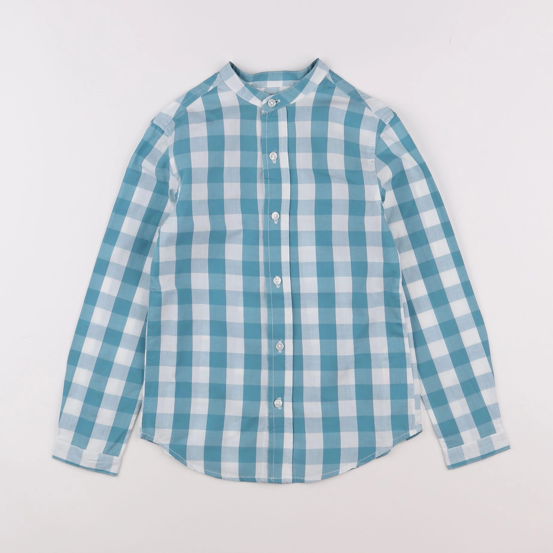 Gocco - chemise bleu, blanc - 7/8 ans