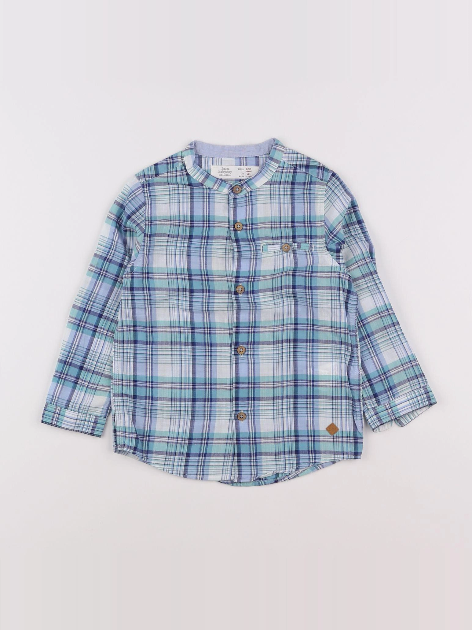 Zara - chemise bleu - 2/3 ans