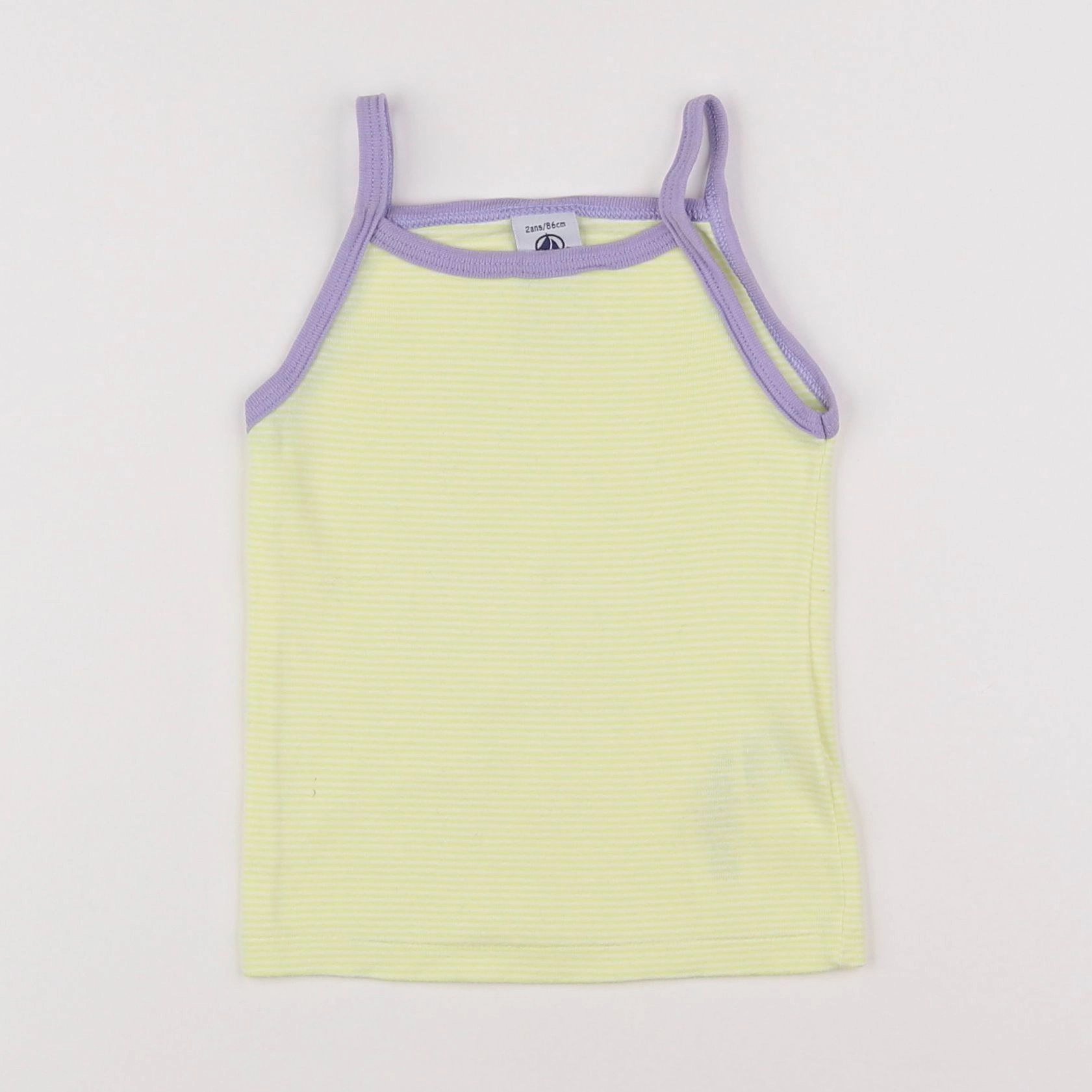 Petit Bateau - maillot de corps jaune - 2 ans