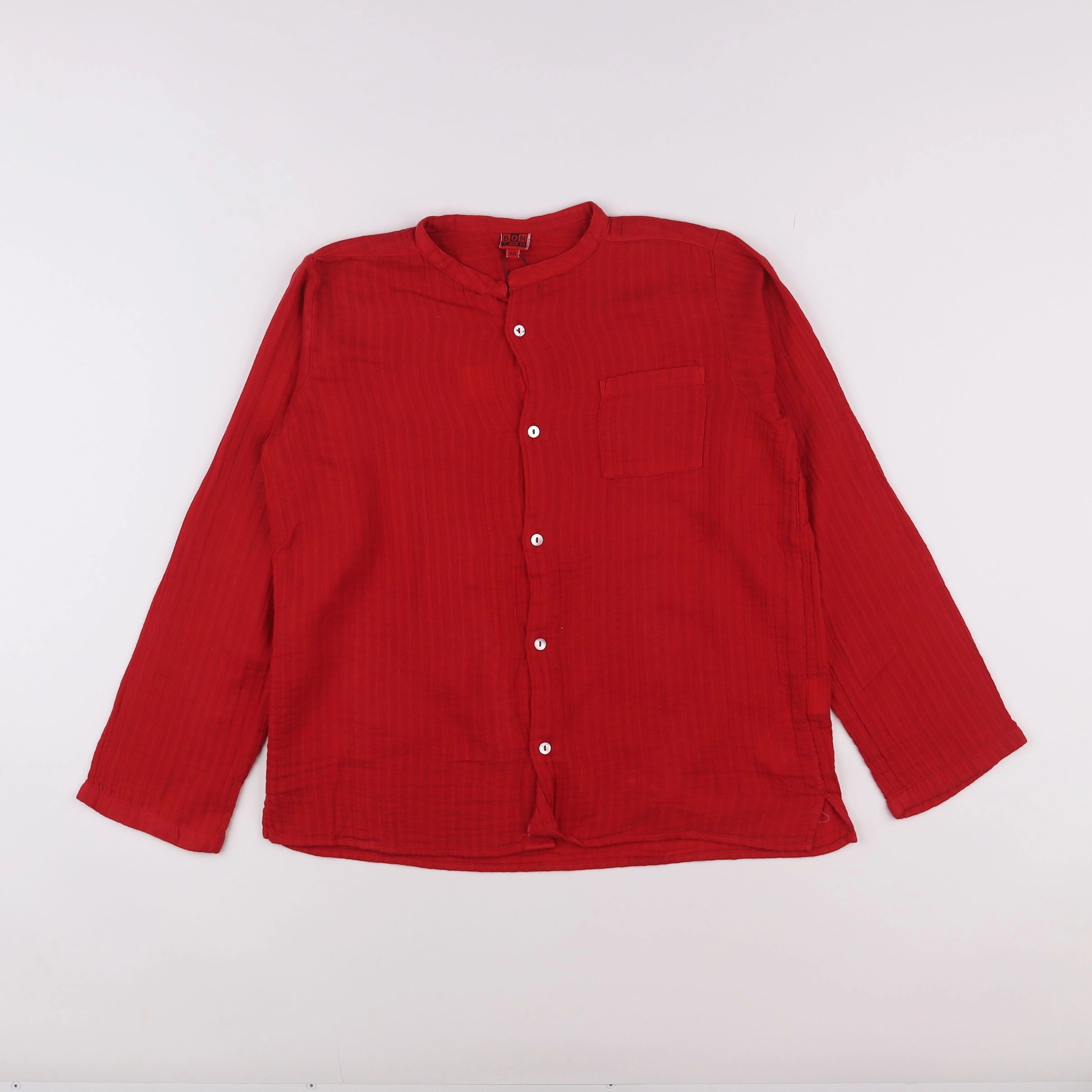 Bonton - chemise rouge - 10 ans