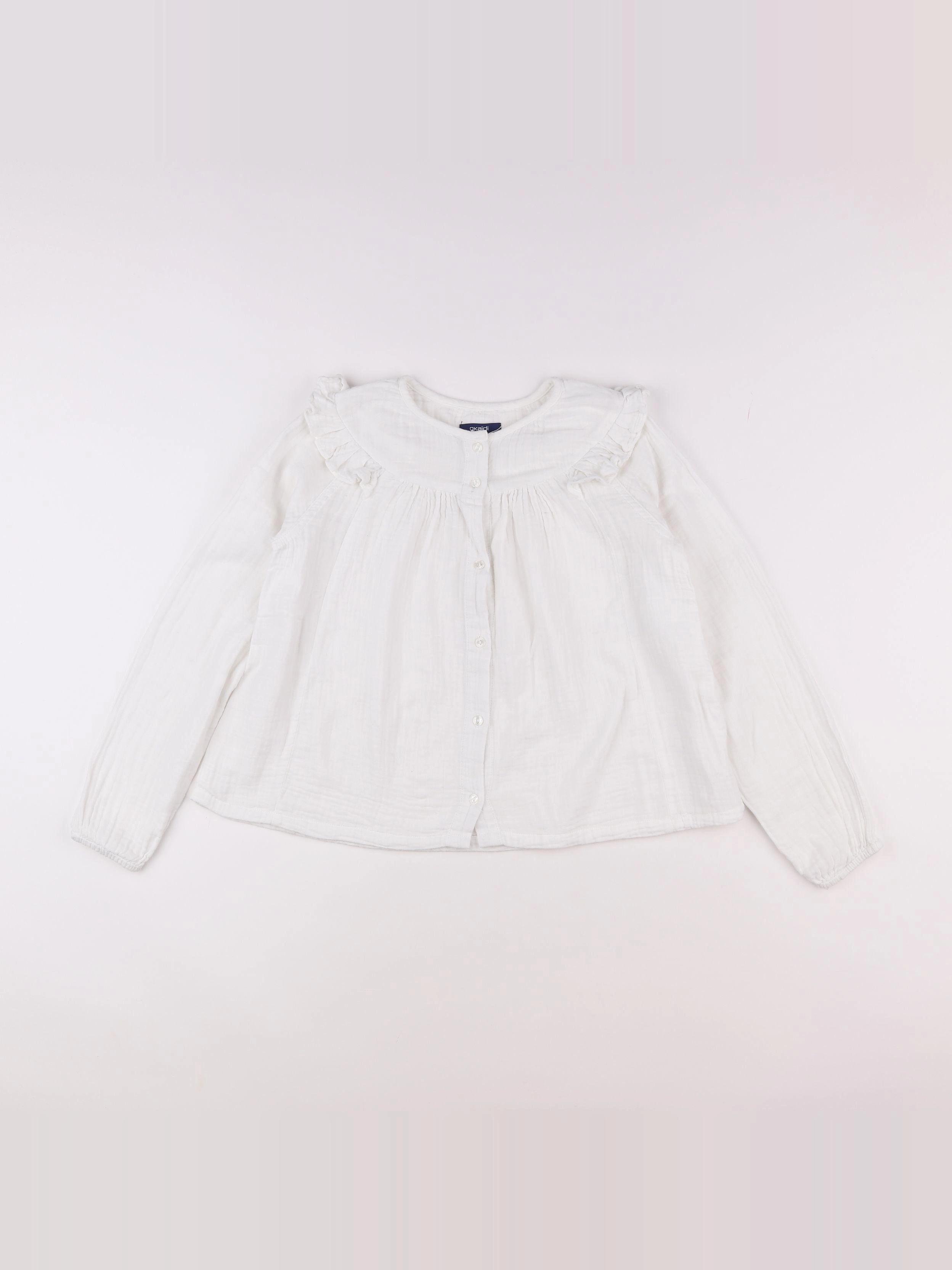 Okaidi - blouse blanc - 10 ans