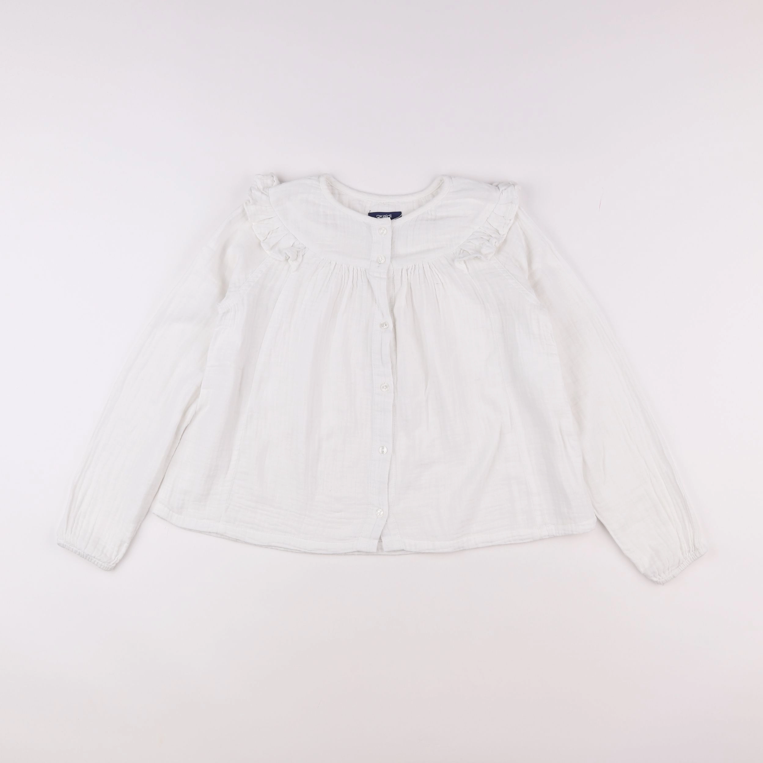 Okaidi - blouse blanc - 10 ans