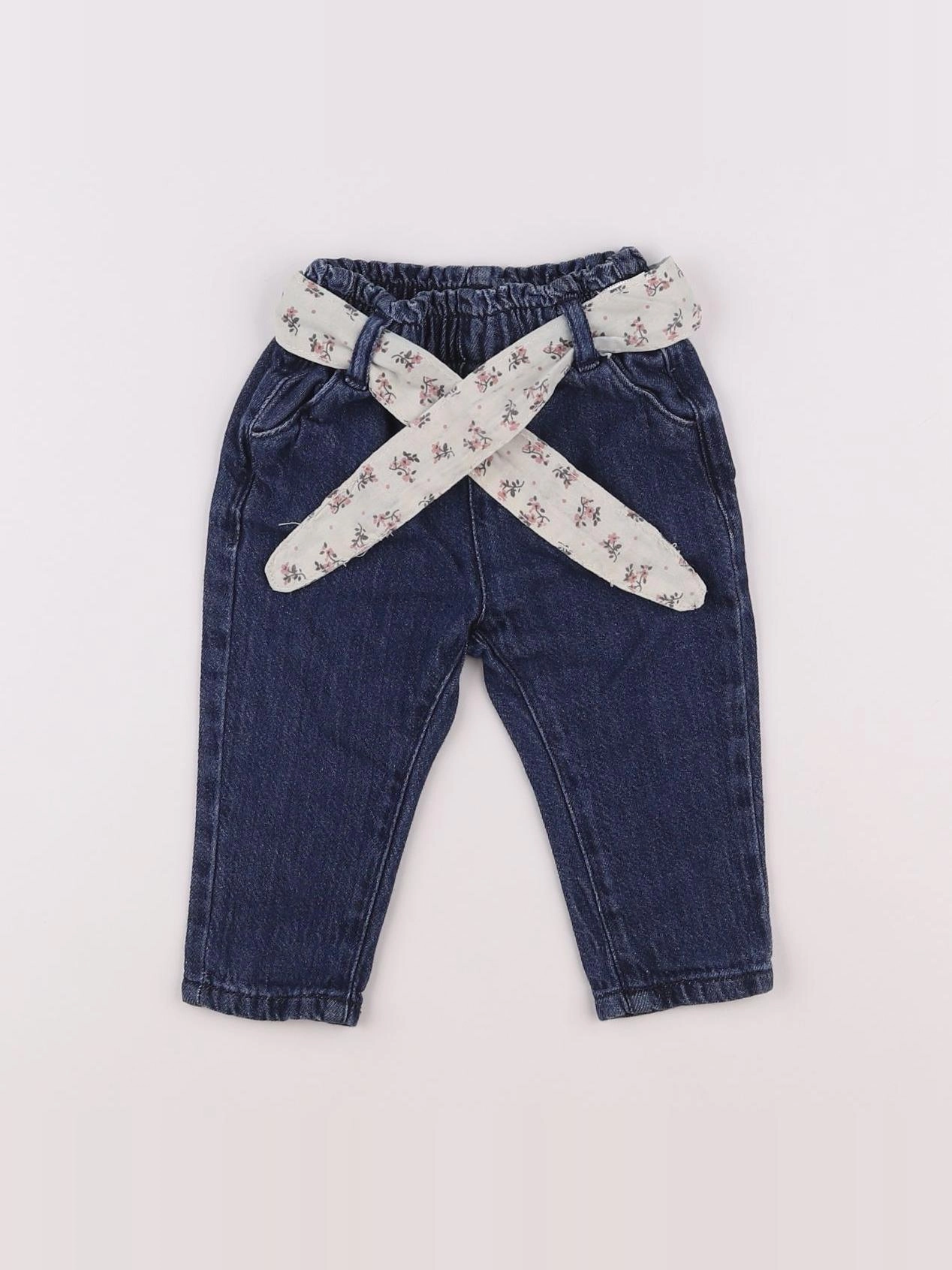 Vertbaudet - jegging bleu - 9 mois