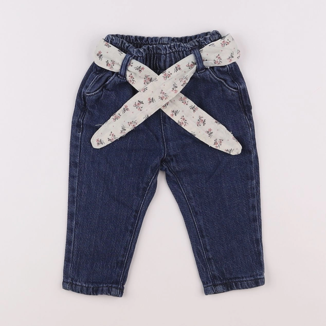 Vertbaudet - jegging bleu - 9 mois