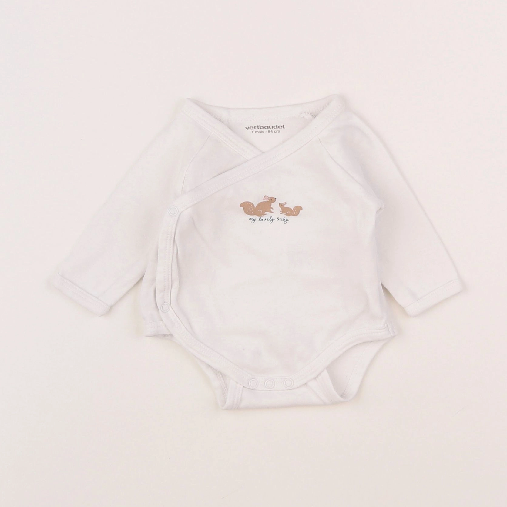 Vertbaudet - body blanc - 1 mois
