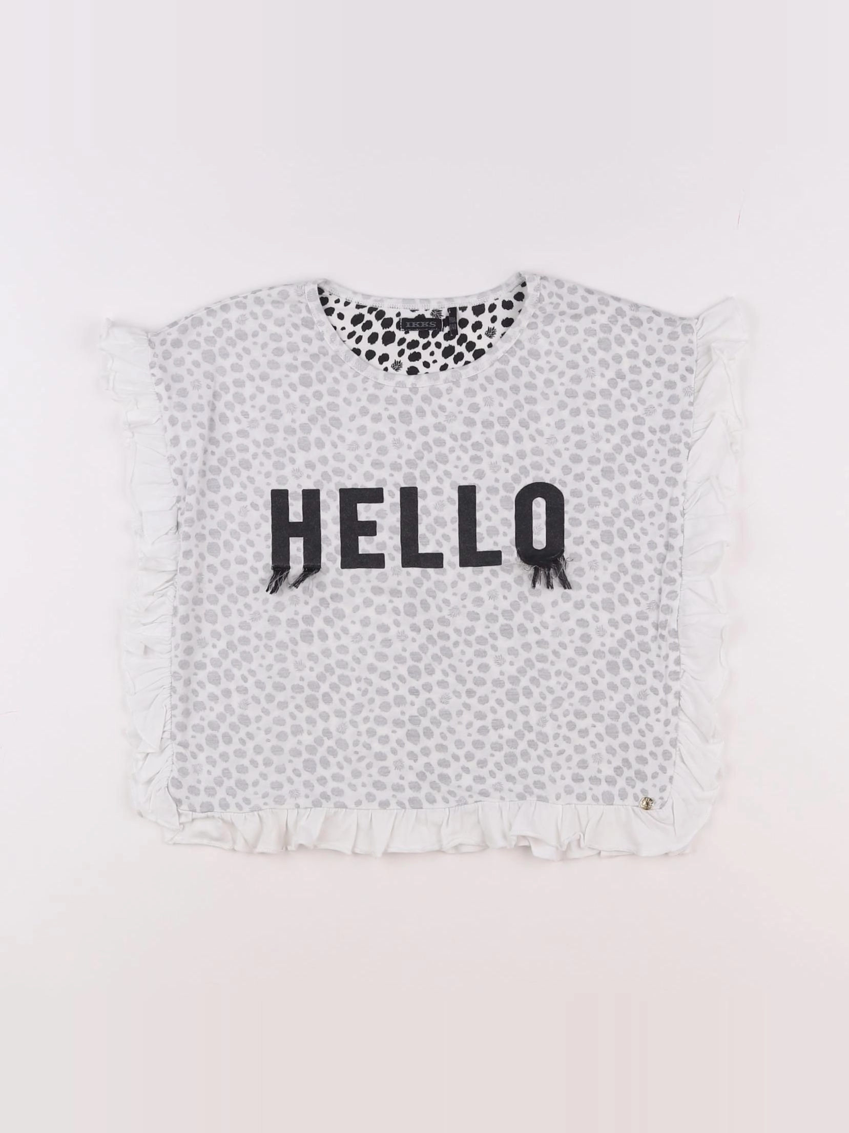 IKKS - tee-shirt blanc - 10 ans
