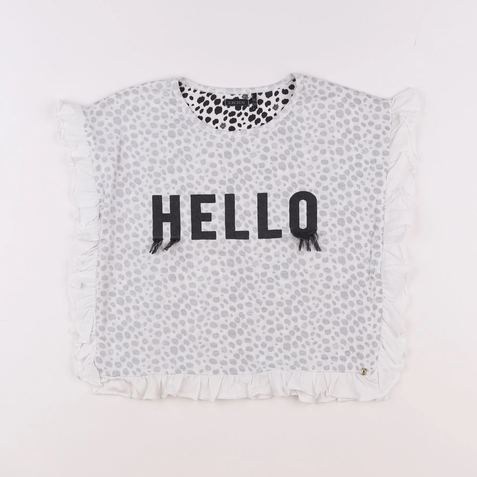 IKKS - tee-shirt blanc - 10 ans
