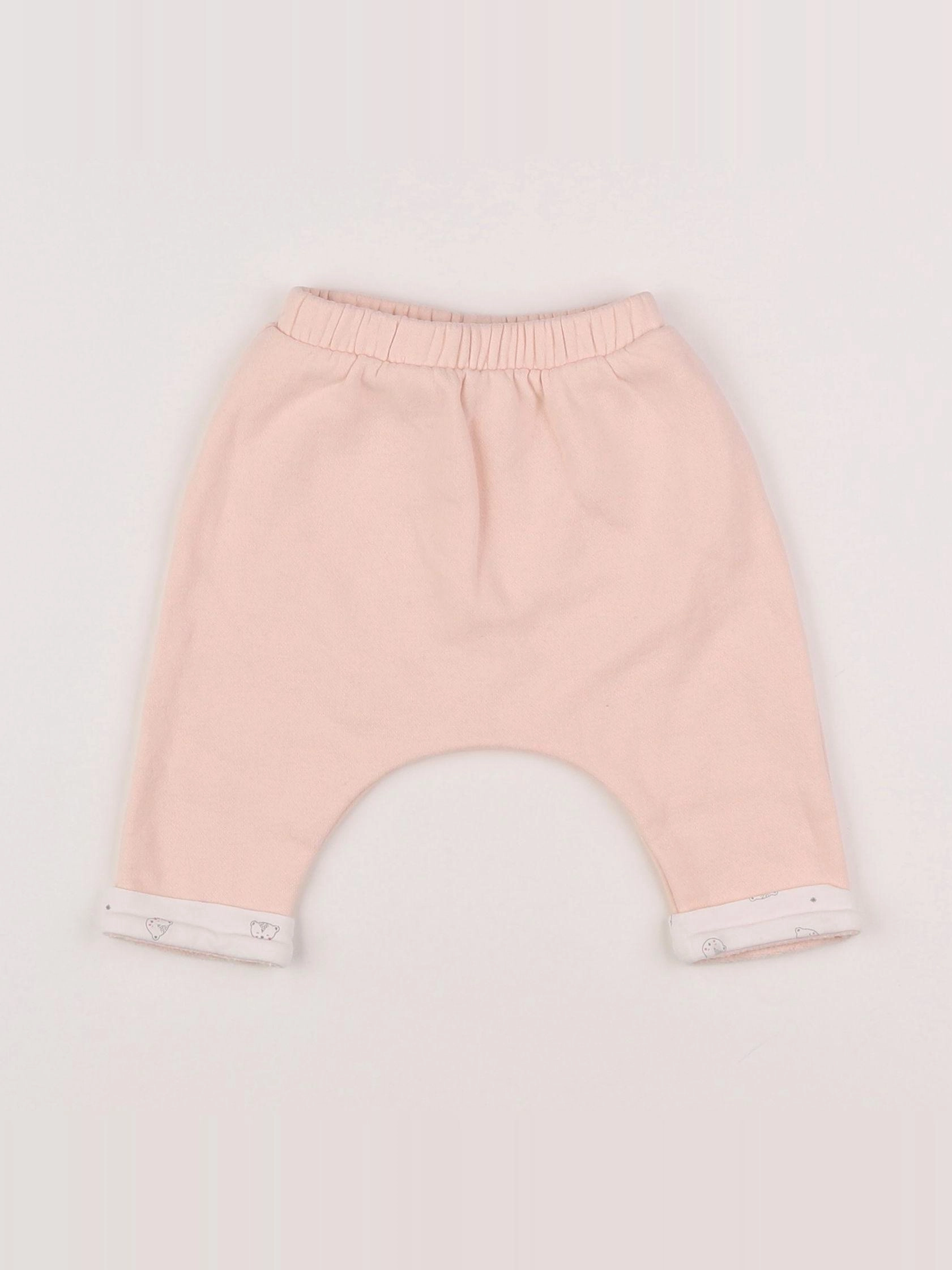 Vertbaudet - jogging rose - 3 mois