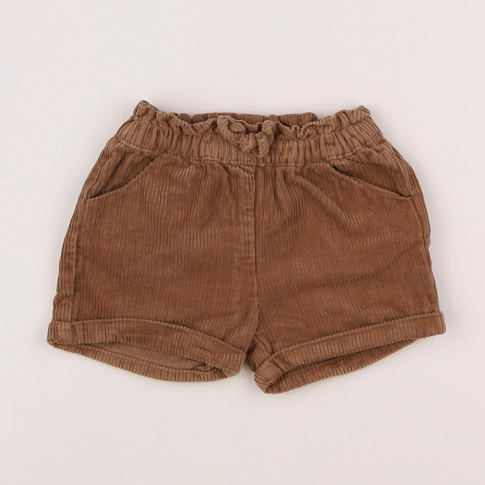 Vertbaudet - short marron - 18 mois