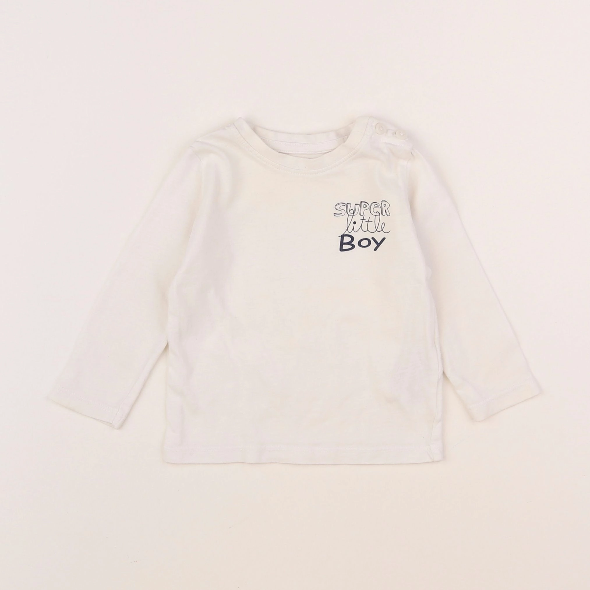 Vertbaudet - tee-shirt blanc - 6 mois
