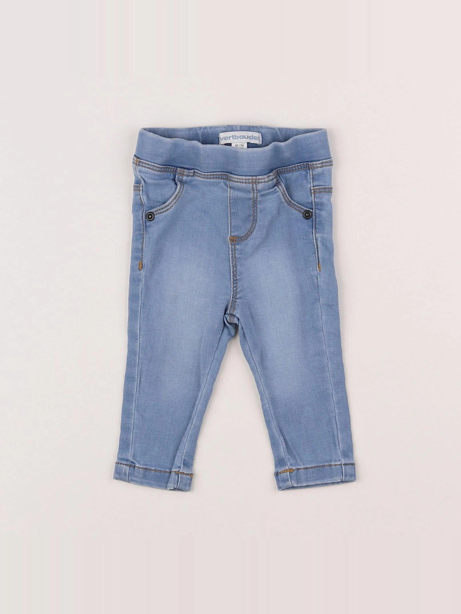 Vertbaudet - jegging bleu - 3 mois