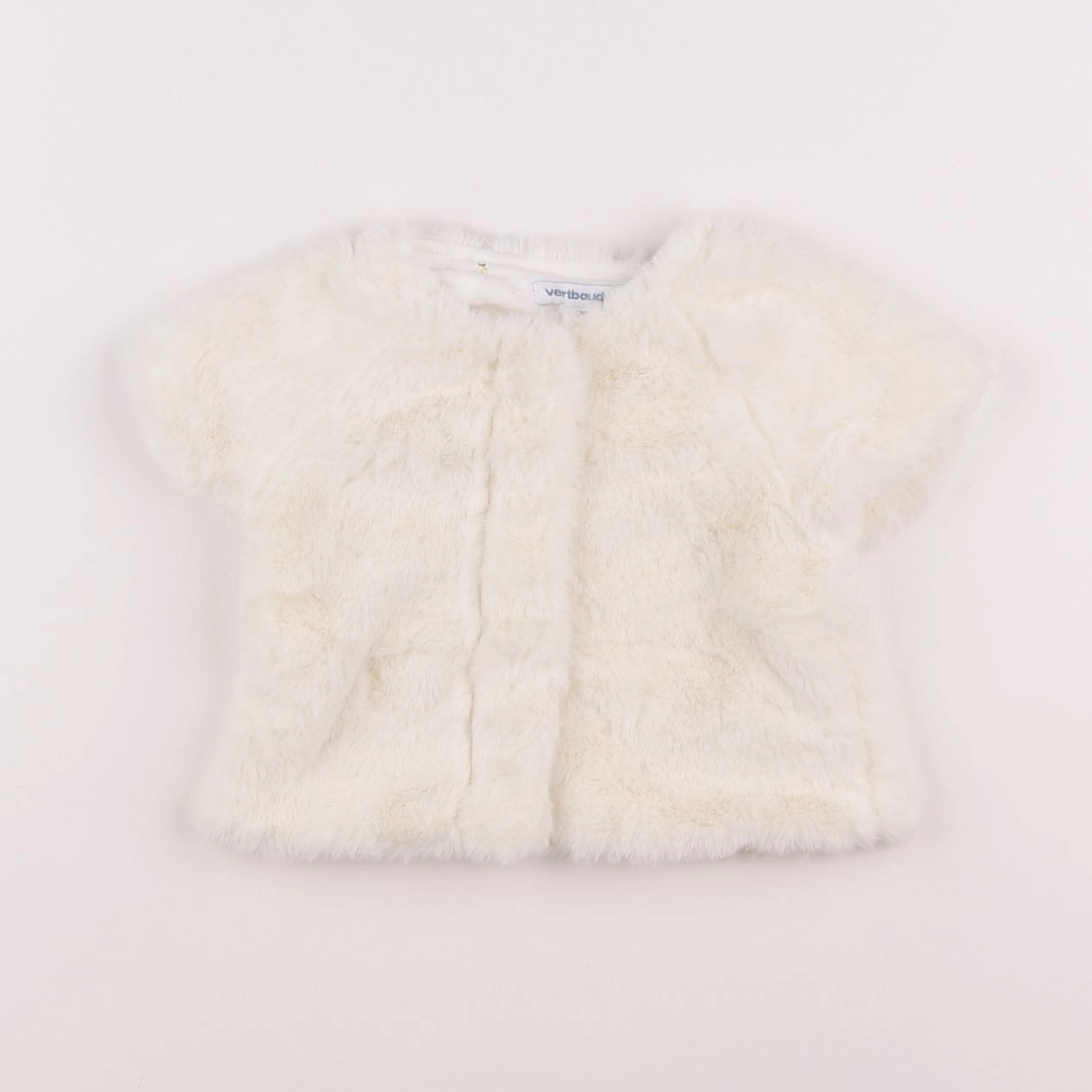 Vertbaudet - gilet beige - 12 mois