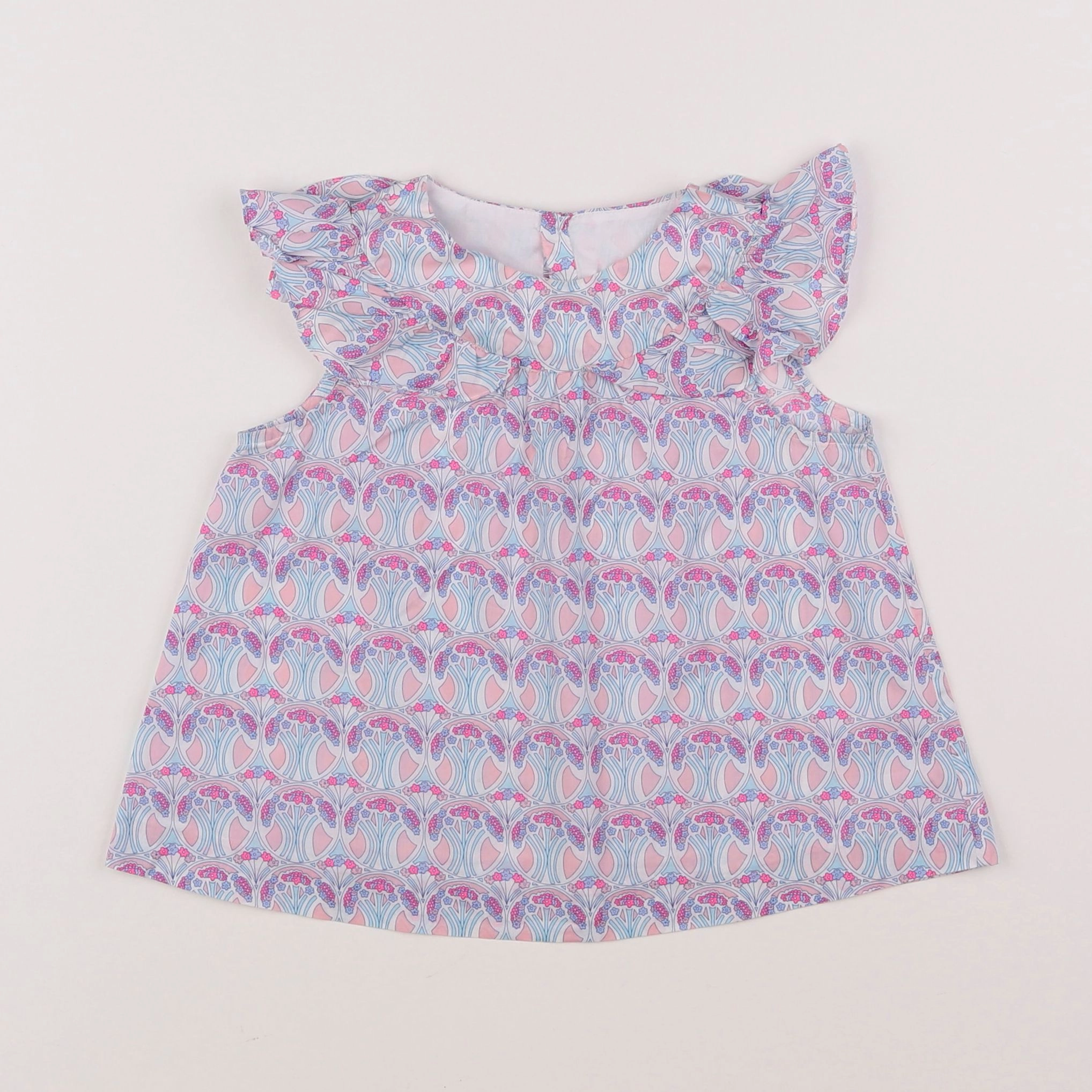 Jacadi - blouse liberty bleu - 3 ans