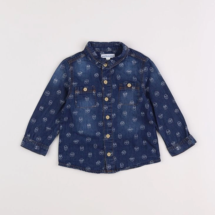 Vertbaudet - chemise bleu - 18 mois