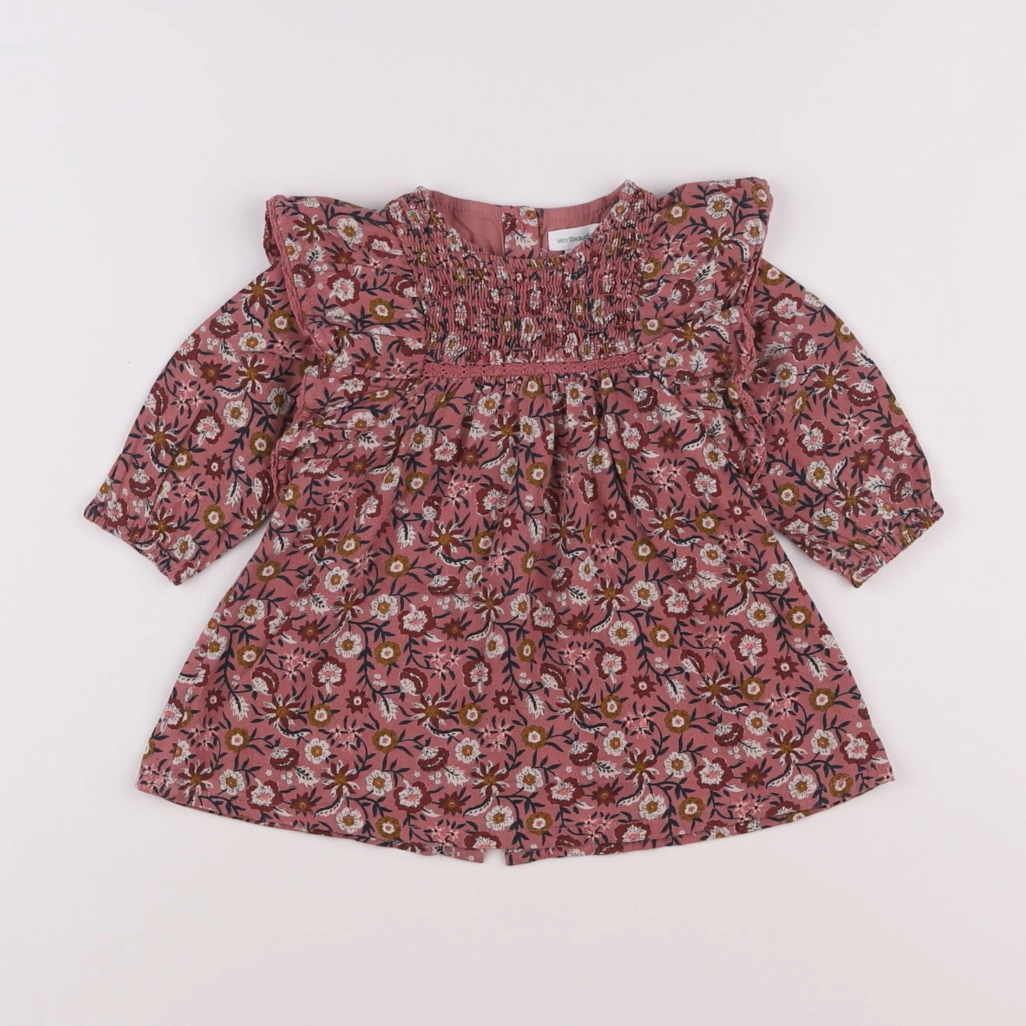 Vertbaudet - robe rose - 6 mois