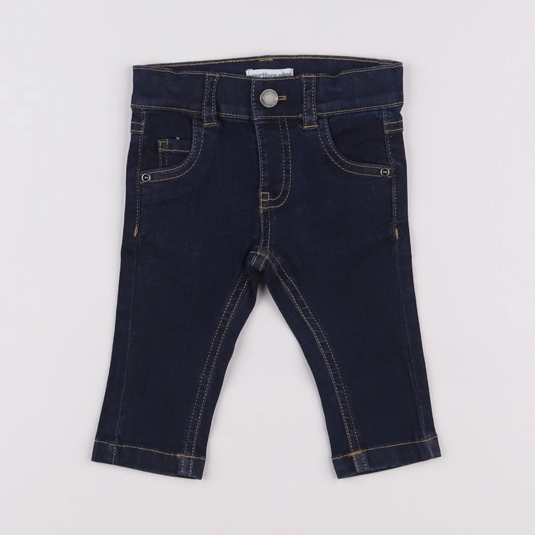 Vertbaudet - jean bleu - 3 mois