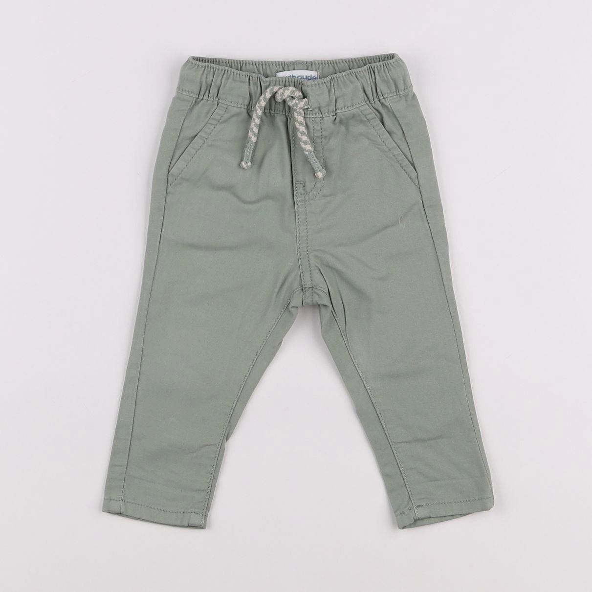 Vertbaudet - pantalon vert - 3 mois