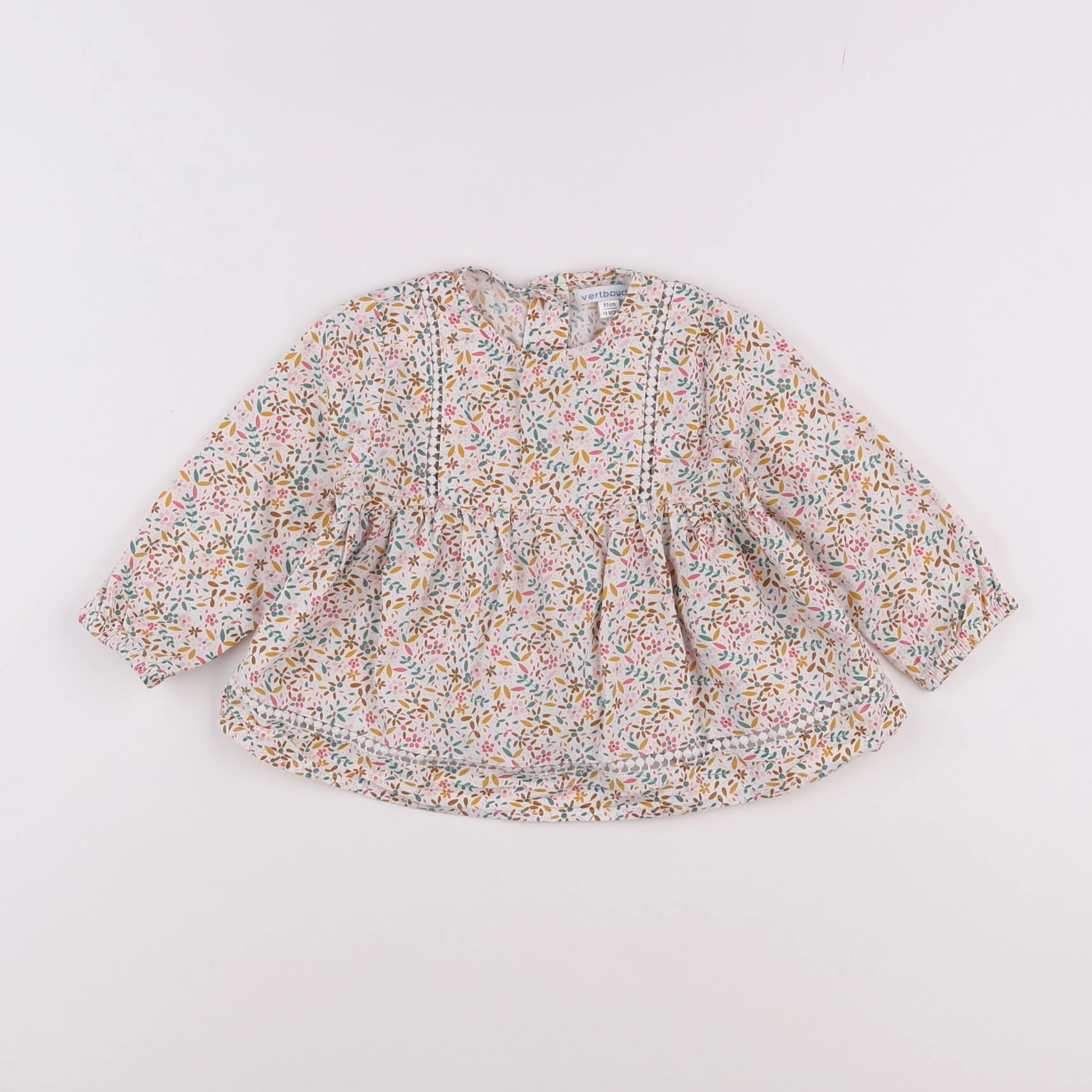 Vertbaudet - blouse multicolore - 18 mois