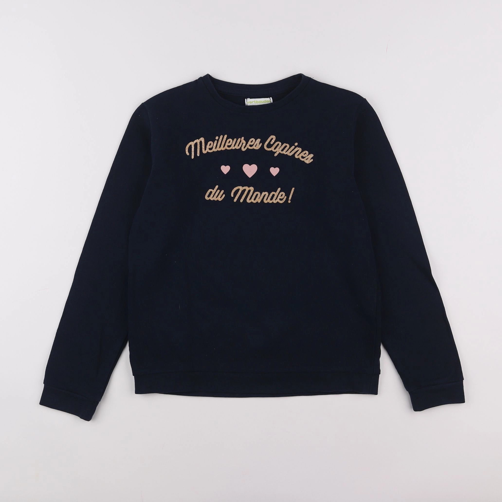 Vertbaudet - sweat bleu - 10 ans