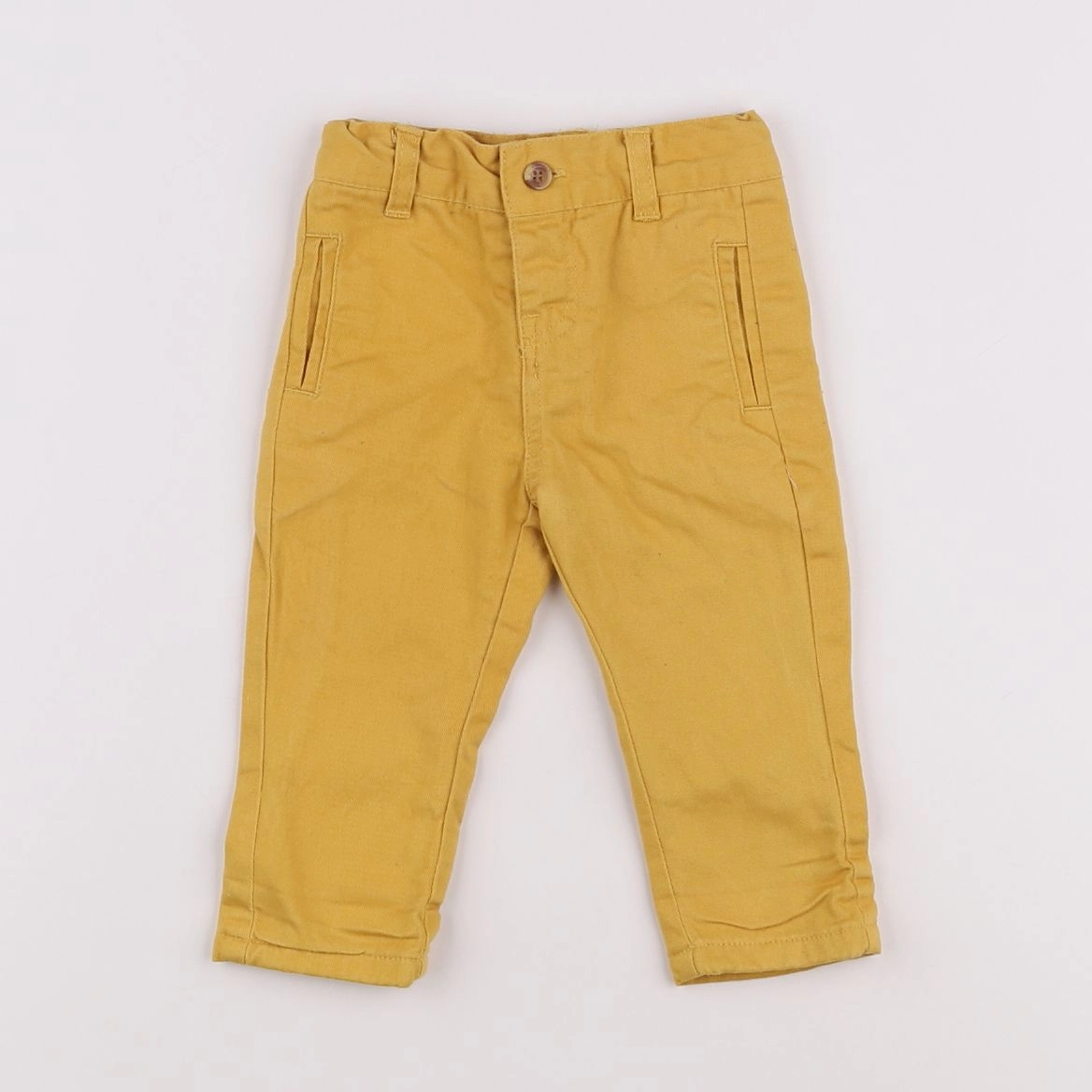 Vertbaudet - pantalon jaune - 3 mois