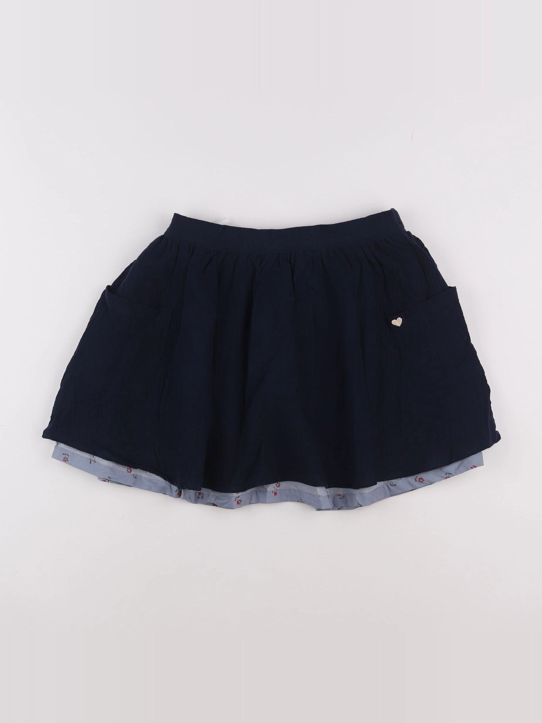Vertbaudet - jupe réversible bleu - 12 ans