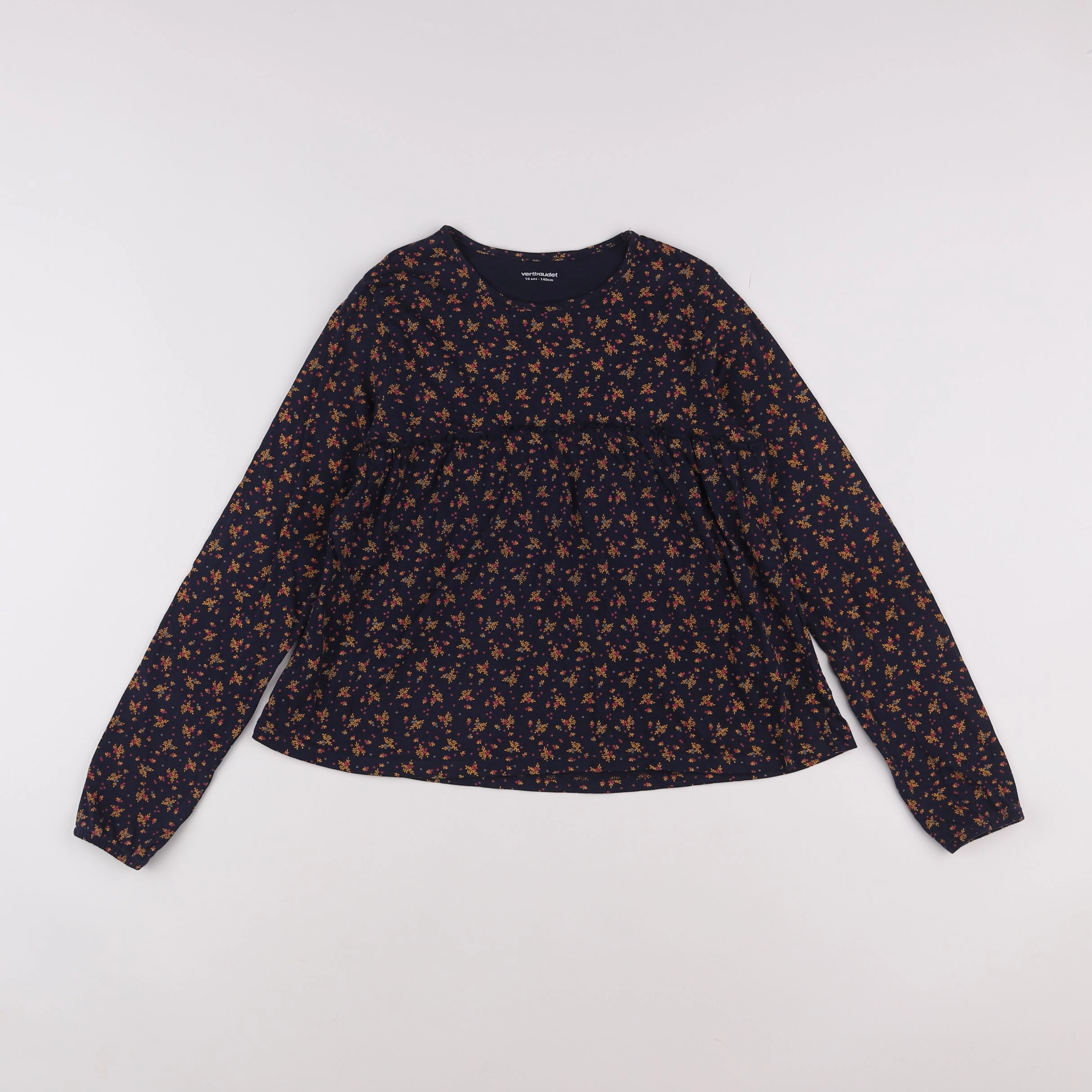 Vertbaudet - tee-shirt bleu - 10 ans