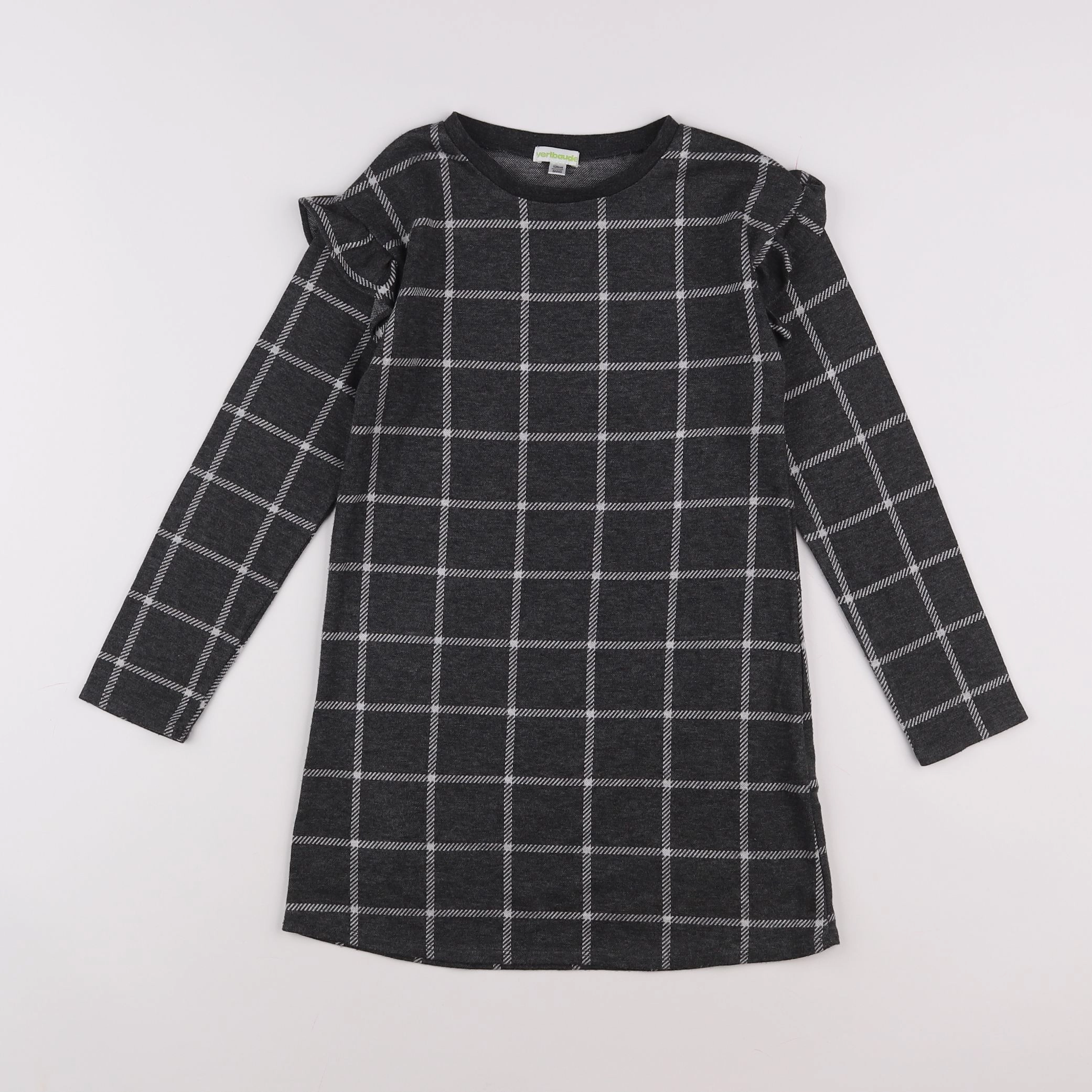 Vertbaudet - robe gris - 8 ans