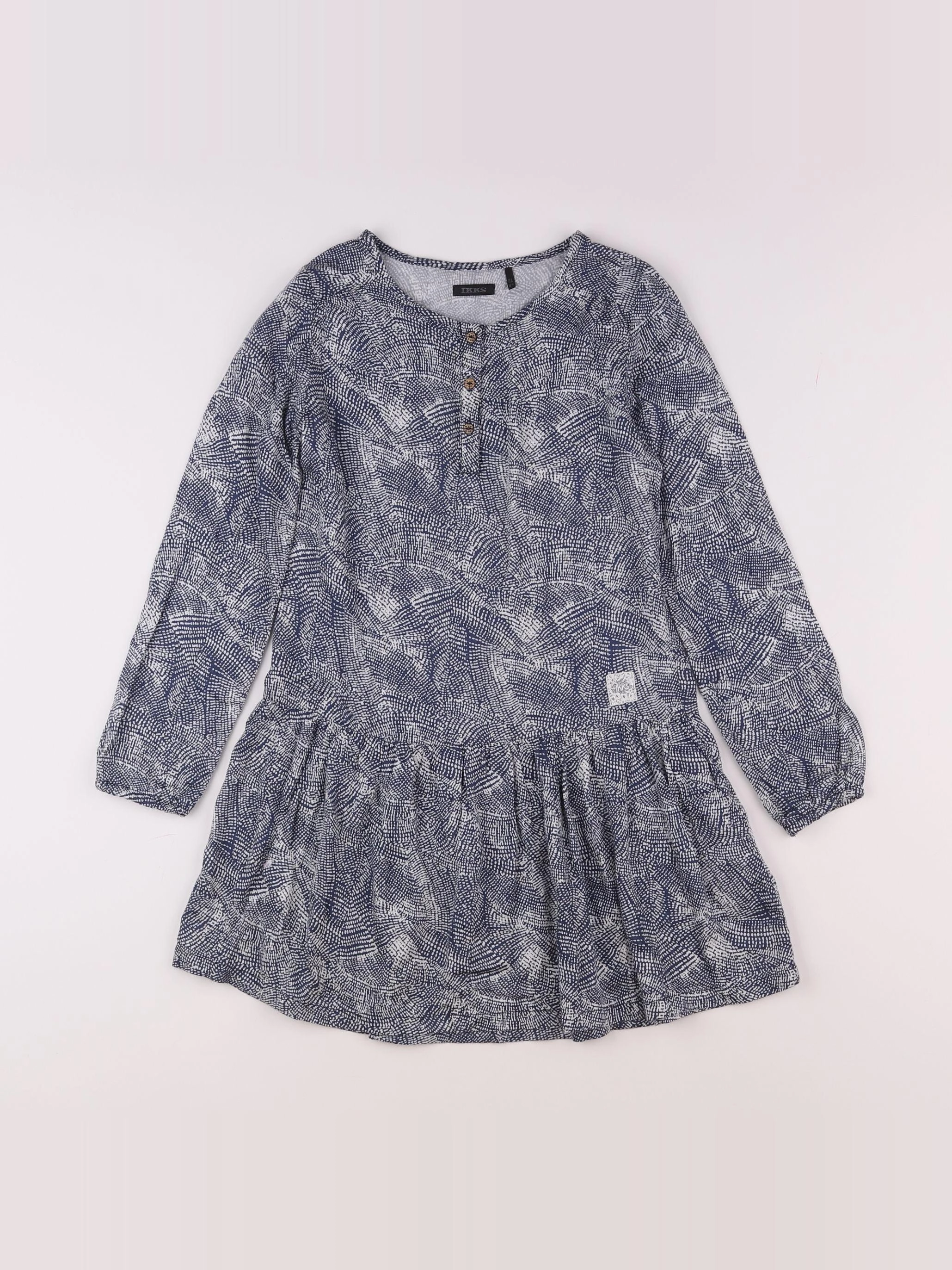IKKS - robe bleu - 8 ans