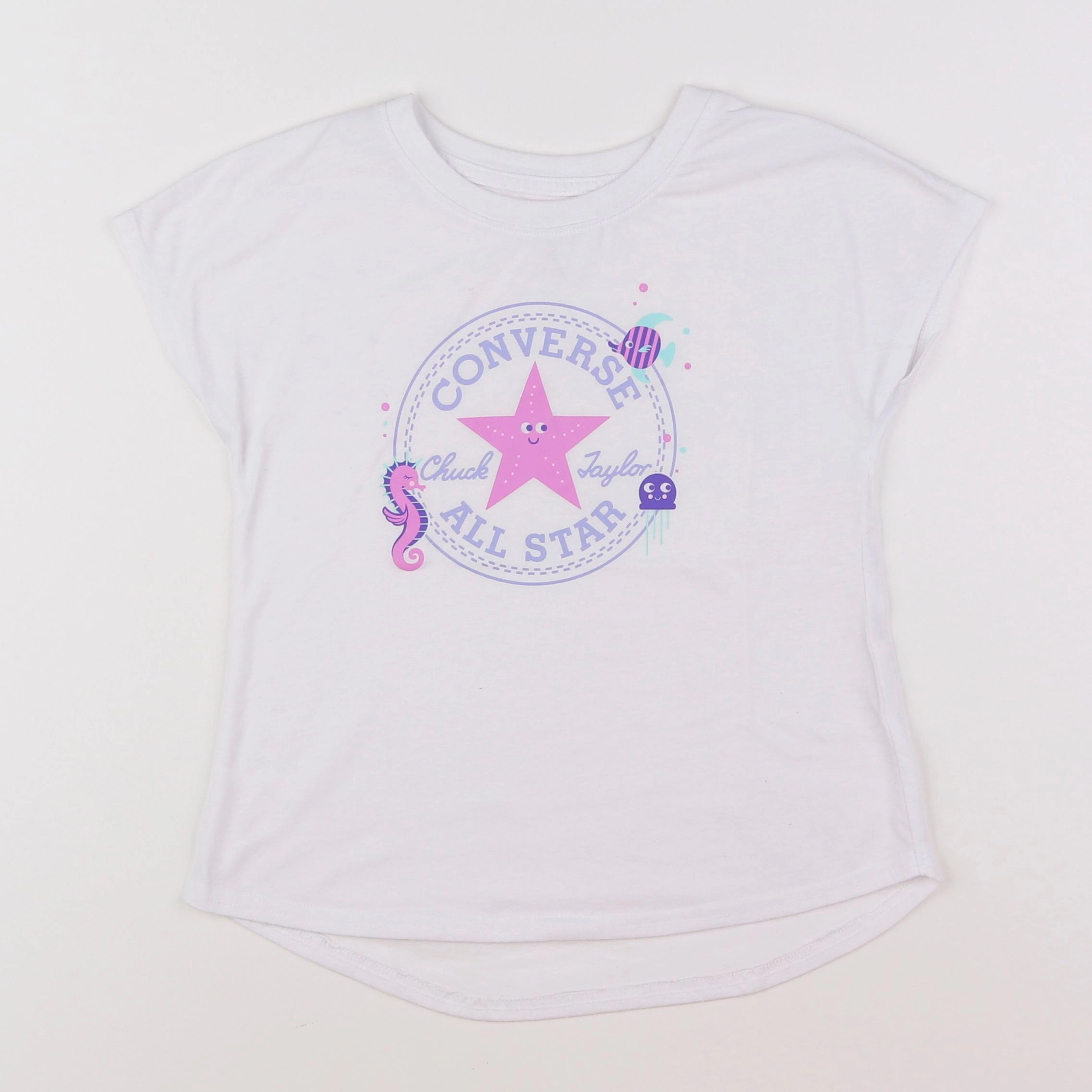 Converse - tee-shirt blanc - 4/5 ans