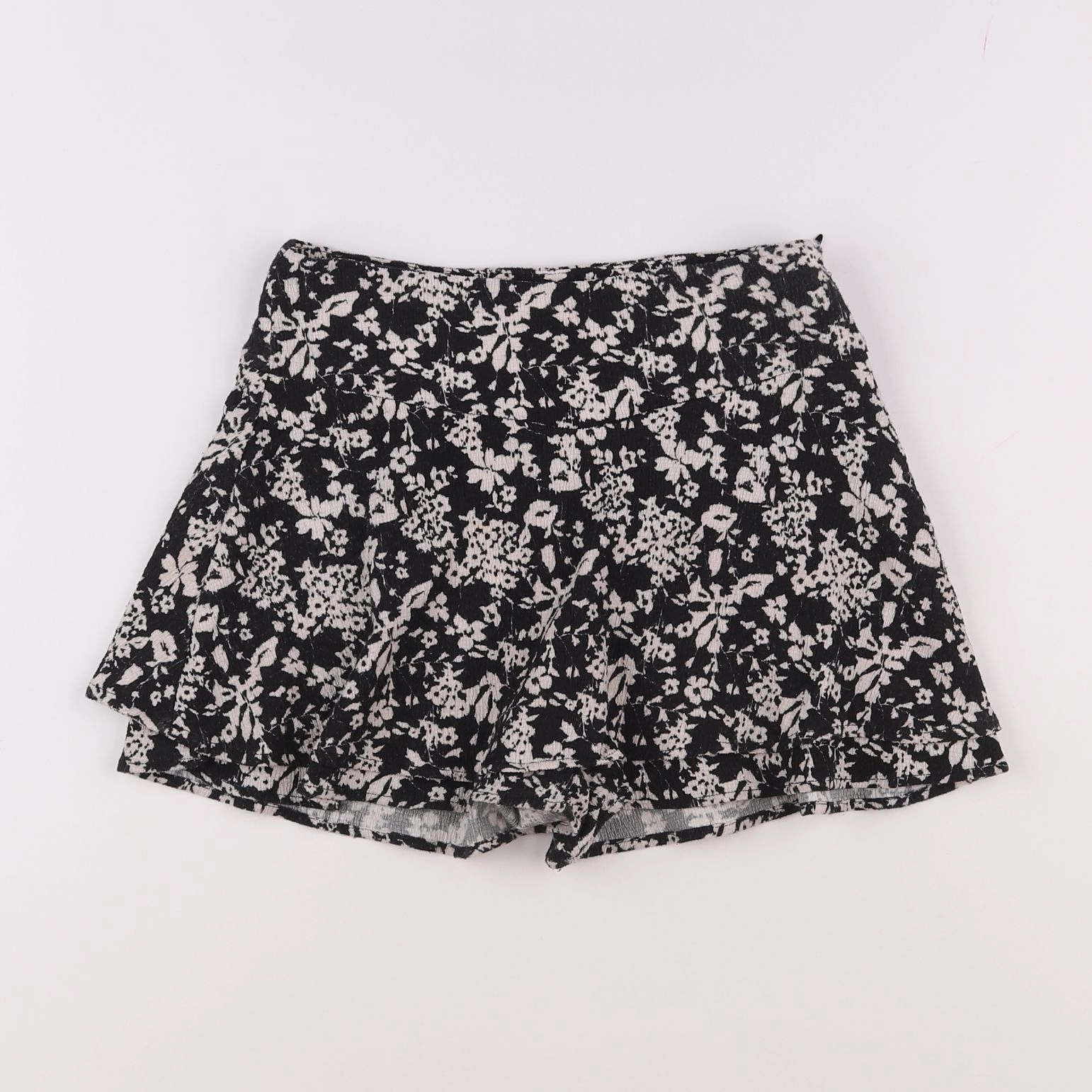 IKKS - jupe short blanc, noir - 8 ans