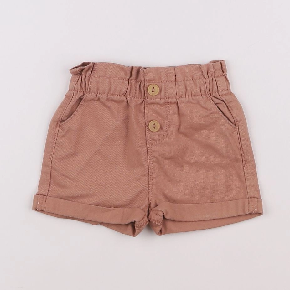 Vertbaudet - short marron - 6 mois