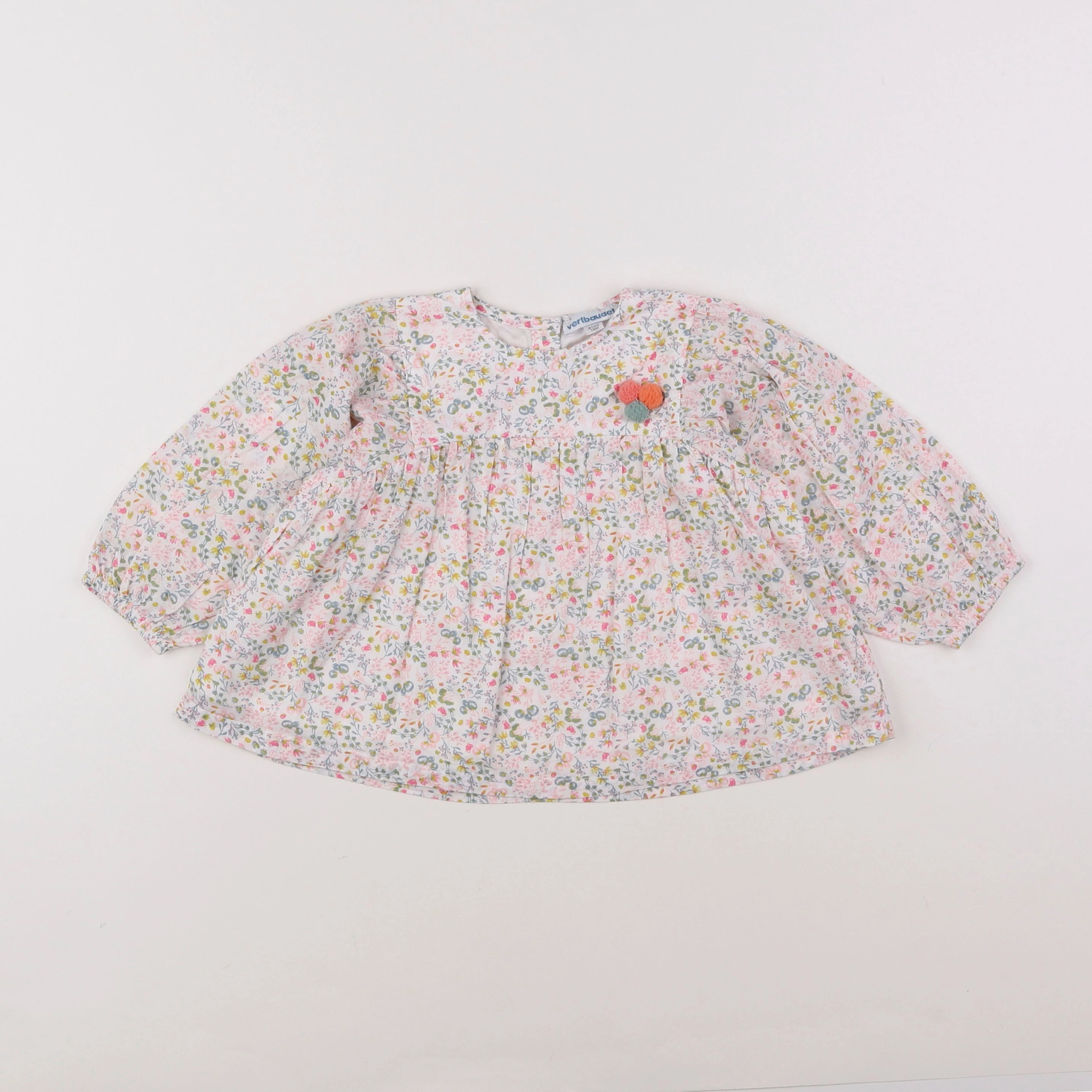 Vertbaudet - blouse multicolore - 18 mois