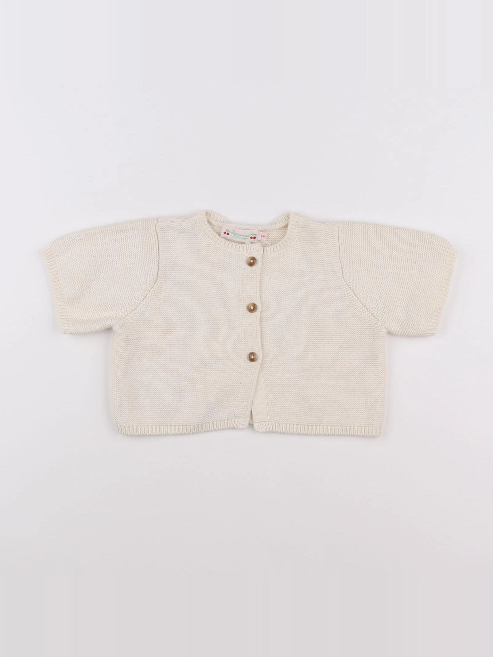 Bonpoint - gilet beige - 6 ans